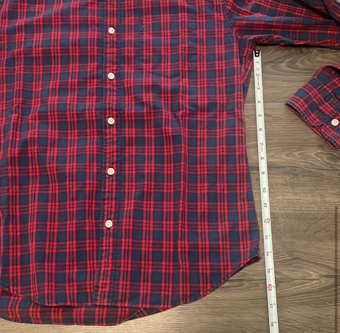 Bonobos Bonobos Red & Blue Plaid Button Down Shirt Size Medium Size US M / EU 48-50 / 2 - 5 Thumbnail