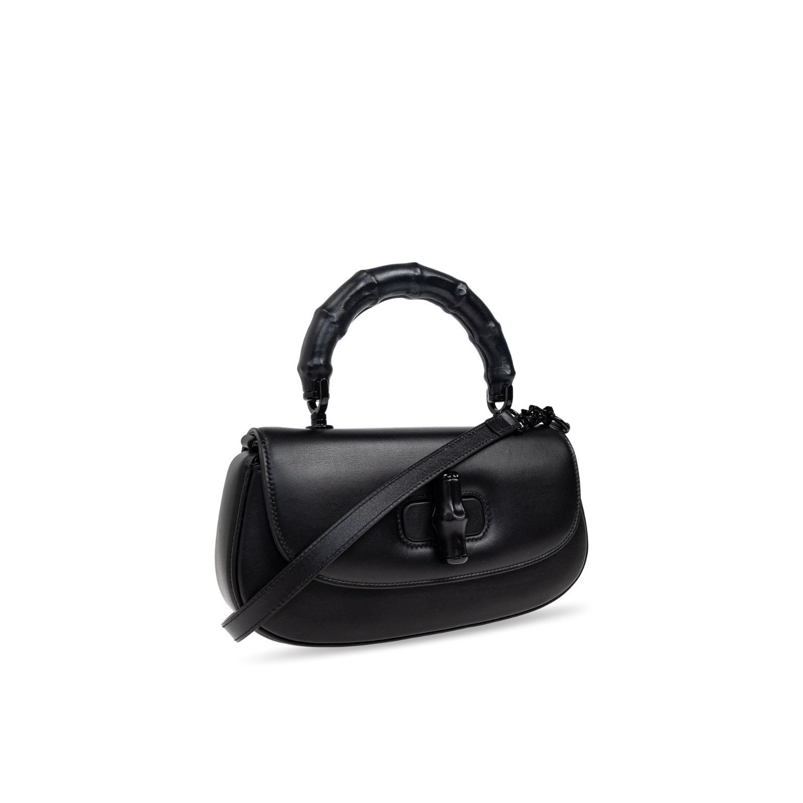 Gucci GUCCI Bamboo Diva Small Black Top Handle Bag New & Authentic Size ONE SIZE - 3 Thumbnail