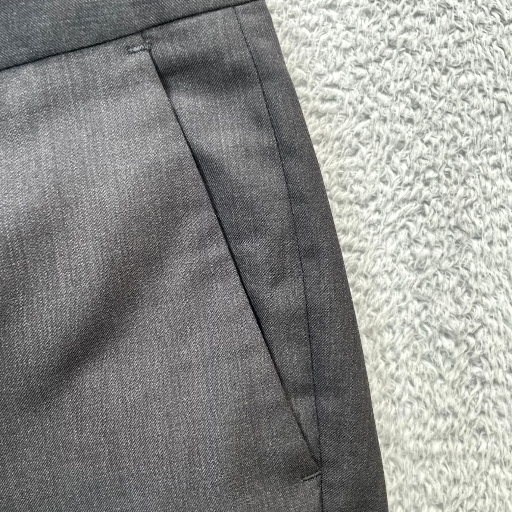 Bonobos Bonobos Mens Gray Wool Dress Pants Straight Fit 29 Business Formal Office Wear Size US 29 - 7 Thumbnail