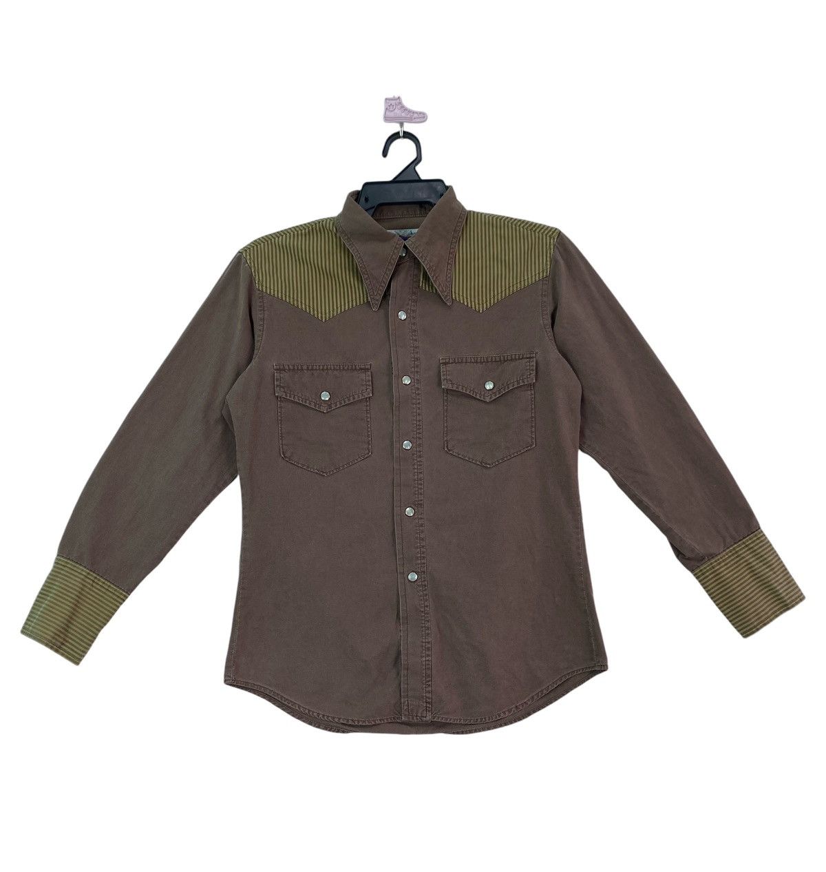 Vintage Vtg Big Born by Big Smith western pearl snap button shirts Size US L / EU 52-54 / 3 - 1 Thumbnail