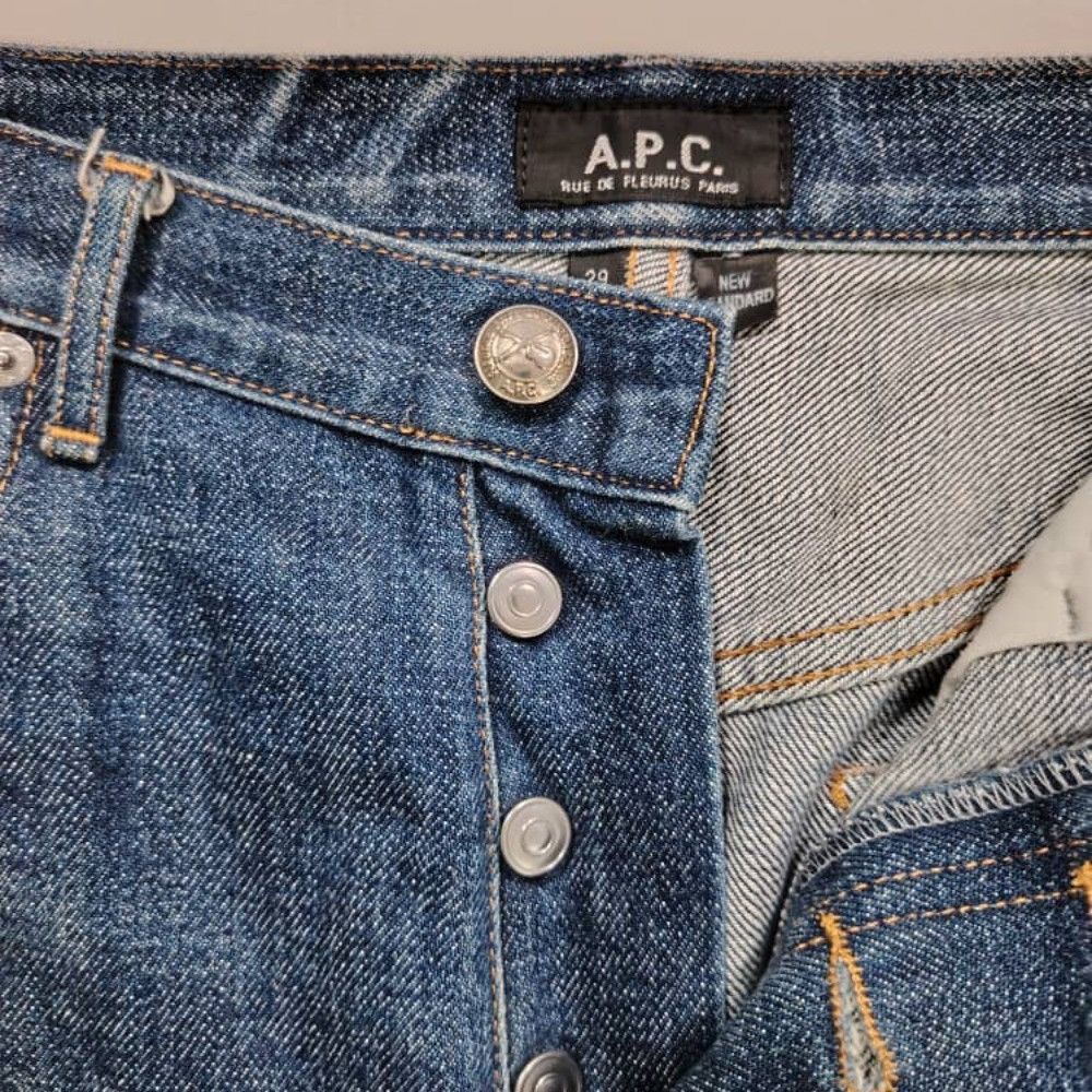 A.P.C. Vintage APC Jeans New Standard Dark Blue Selvedge Size US 31 - 4 Thumbnail