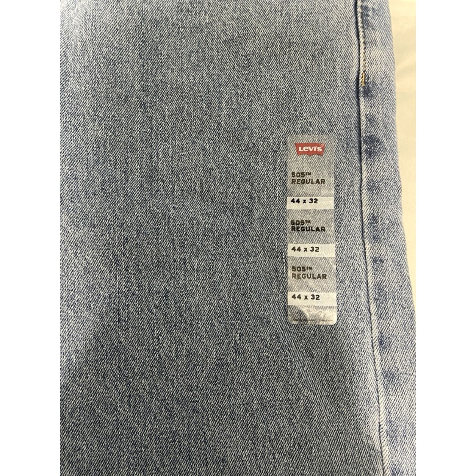 Levi's Levis Strauss Mens 505 Regular Fit Straight Leg Denim Jeans 44 X 31 Blue Pants Size US 44 / EU 60 - 2 Thumbnail