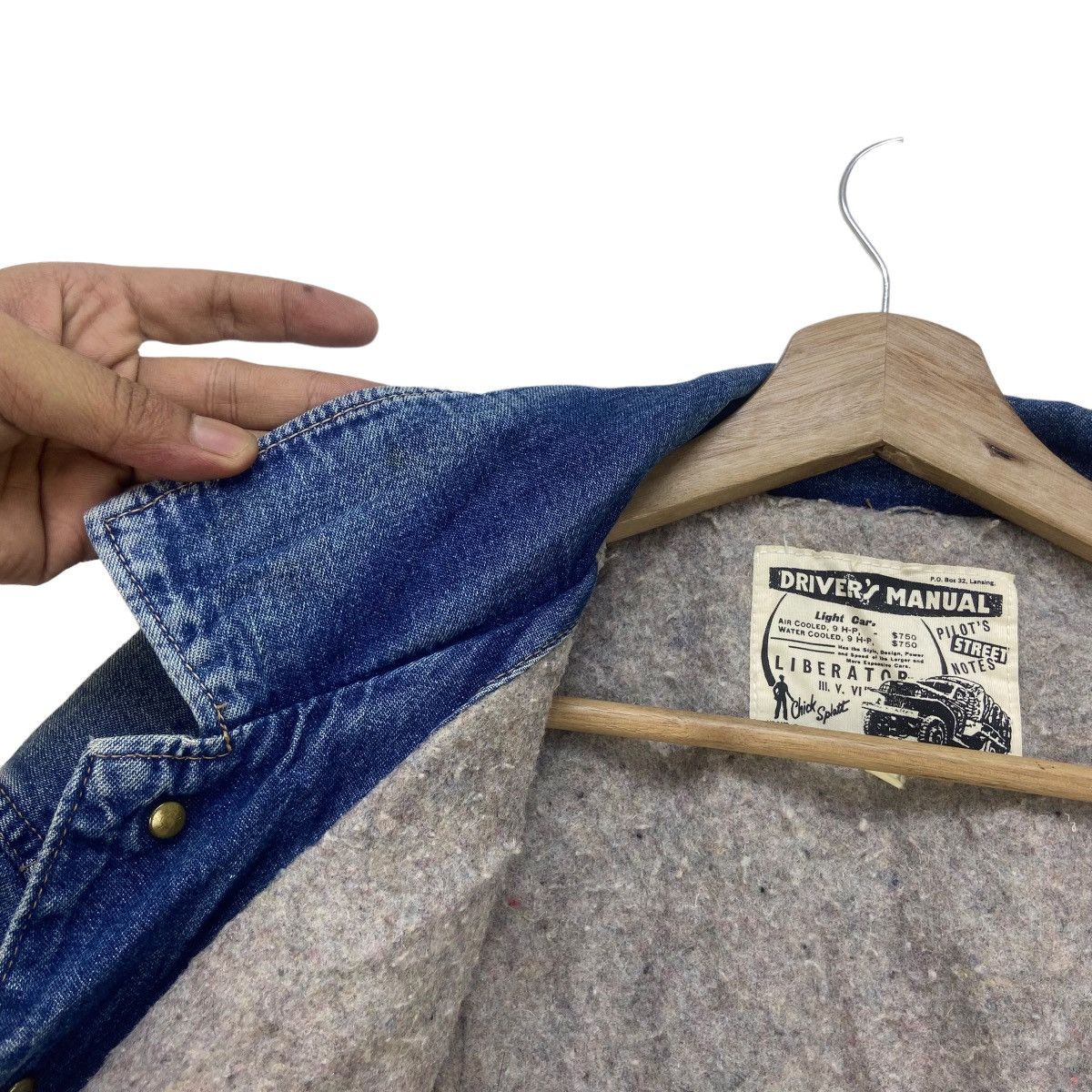 Japanese Brand Vtg G.L Heart Lansing Driver’s Manual Denim Trucker Jacket Size US M / EU 48-50 / 2 - 15 Thumbnail