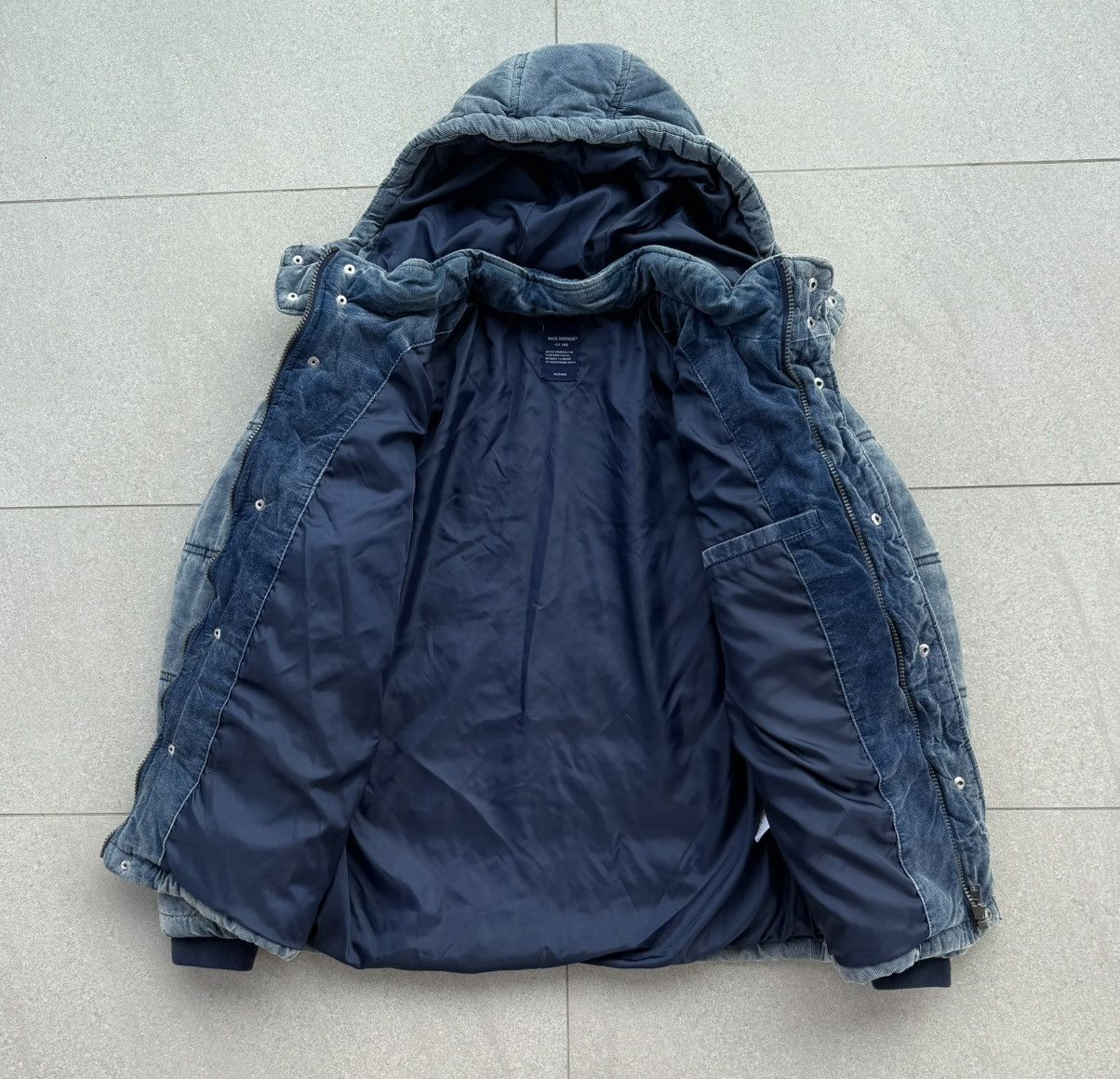 Japanese Brand BACK NUMBER 3M Thinsulate Corduroy Washed Down Jacket Size US M / EU 48-50 / 2 - 7 Thumbnail