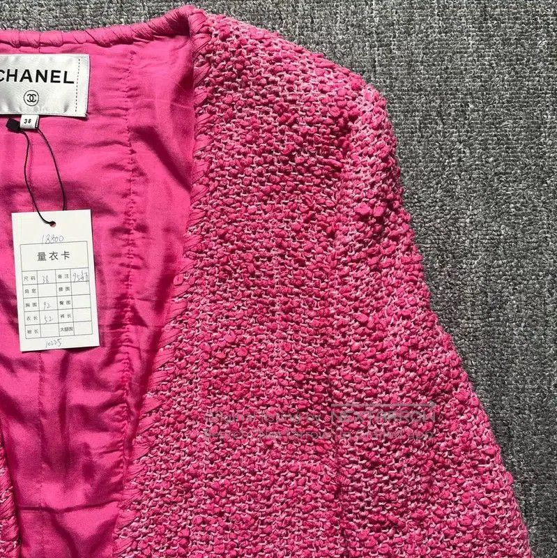Chanel Chanel Pink Cotton Women's Jacket . Size S / US 4 / IT 40 - 3 Thumbnail