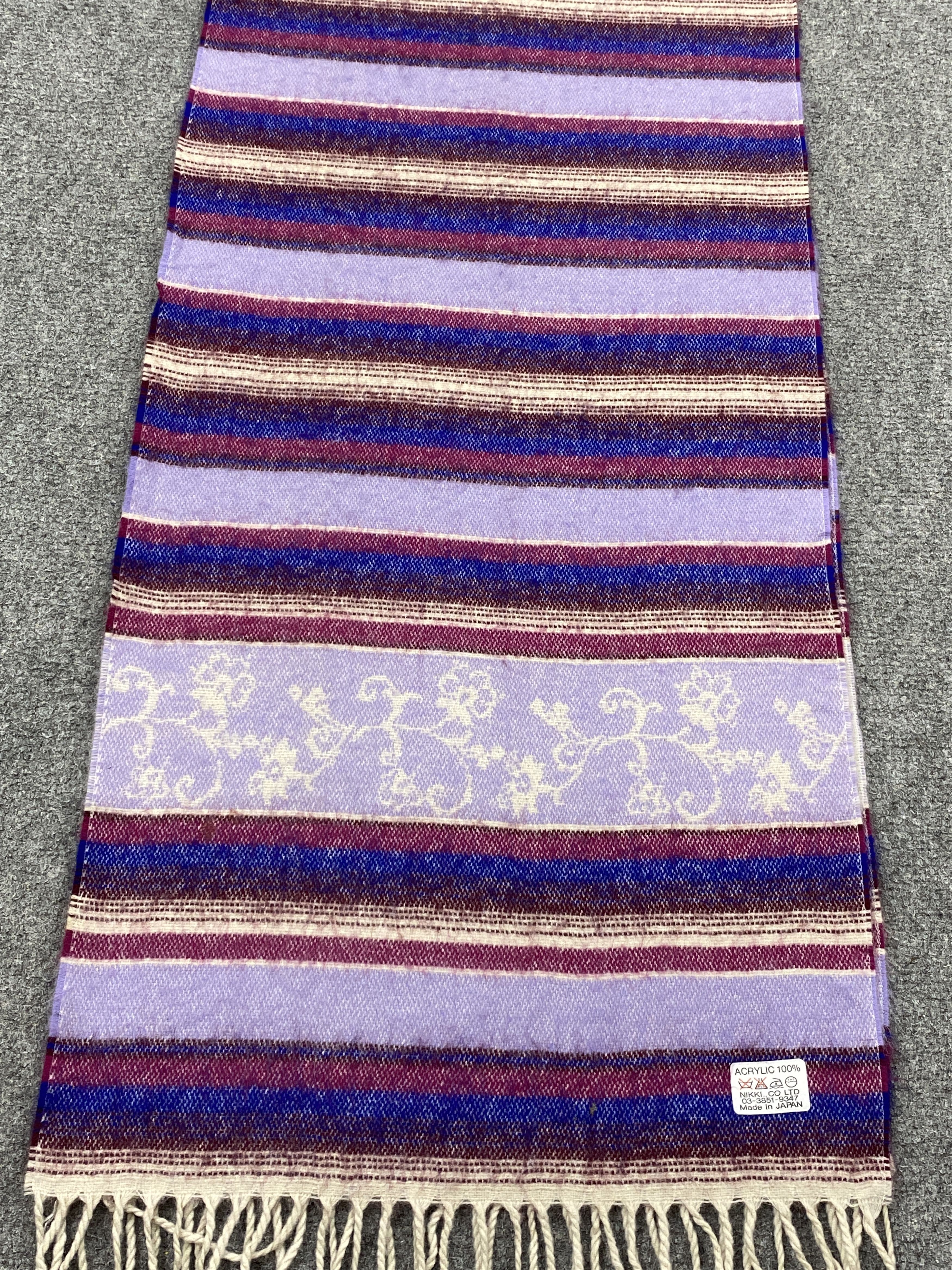 Japanese Brand Vintage Japanese Brand Stripes Muffler Scarf SC0041 Size ONE SIZE - 5 Thumbnail