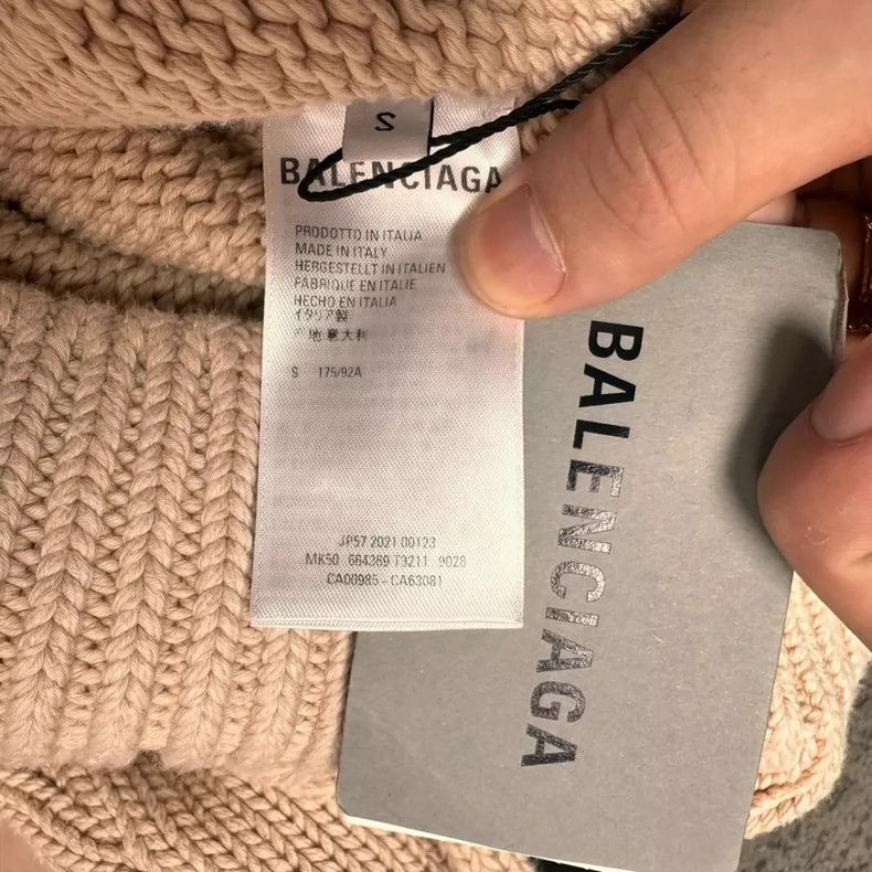 Balenciaga Balenciaga Wheat ear embroidery knitted sweater Size US S / EU 44-46 / 1 - 5 Thumbnail