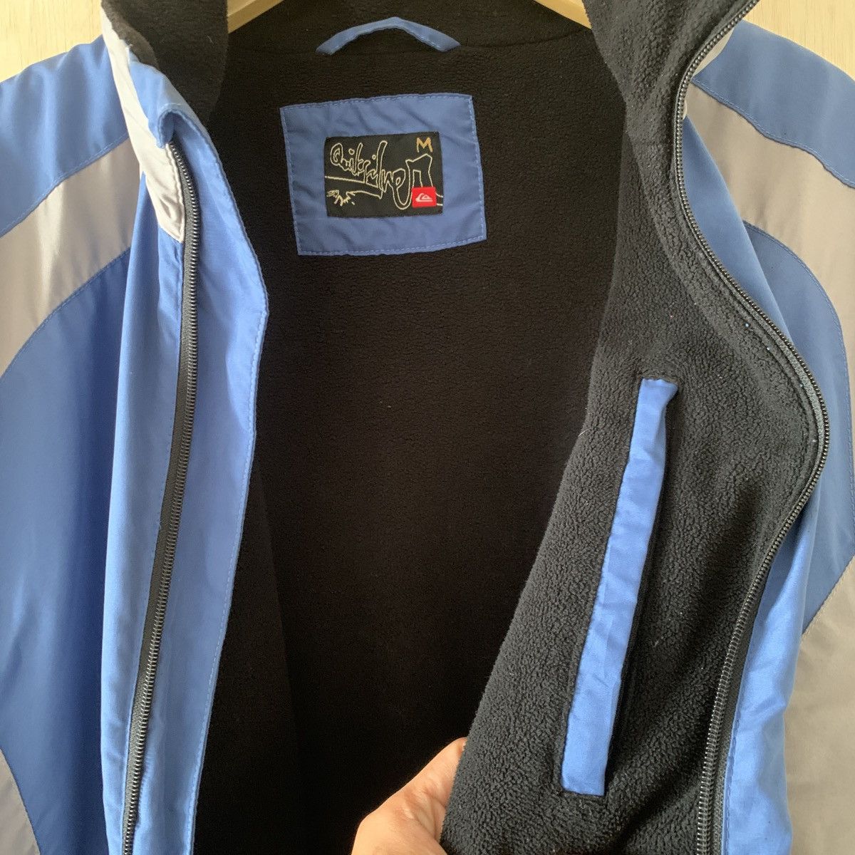 Quiksilver vintage quiksilver puffer down sherpa lining jacket Size US L / EU 52-54 / 3 - 7 Thumbnail