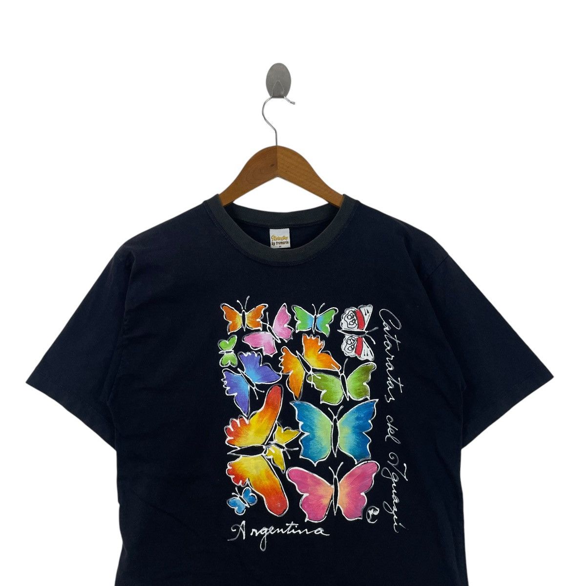Vintage Vintage 90s Butterfly Art Work Illustrations Argentina Falls Size US M / EU 48-50 / 2 - 2 Thumbnail