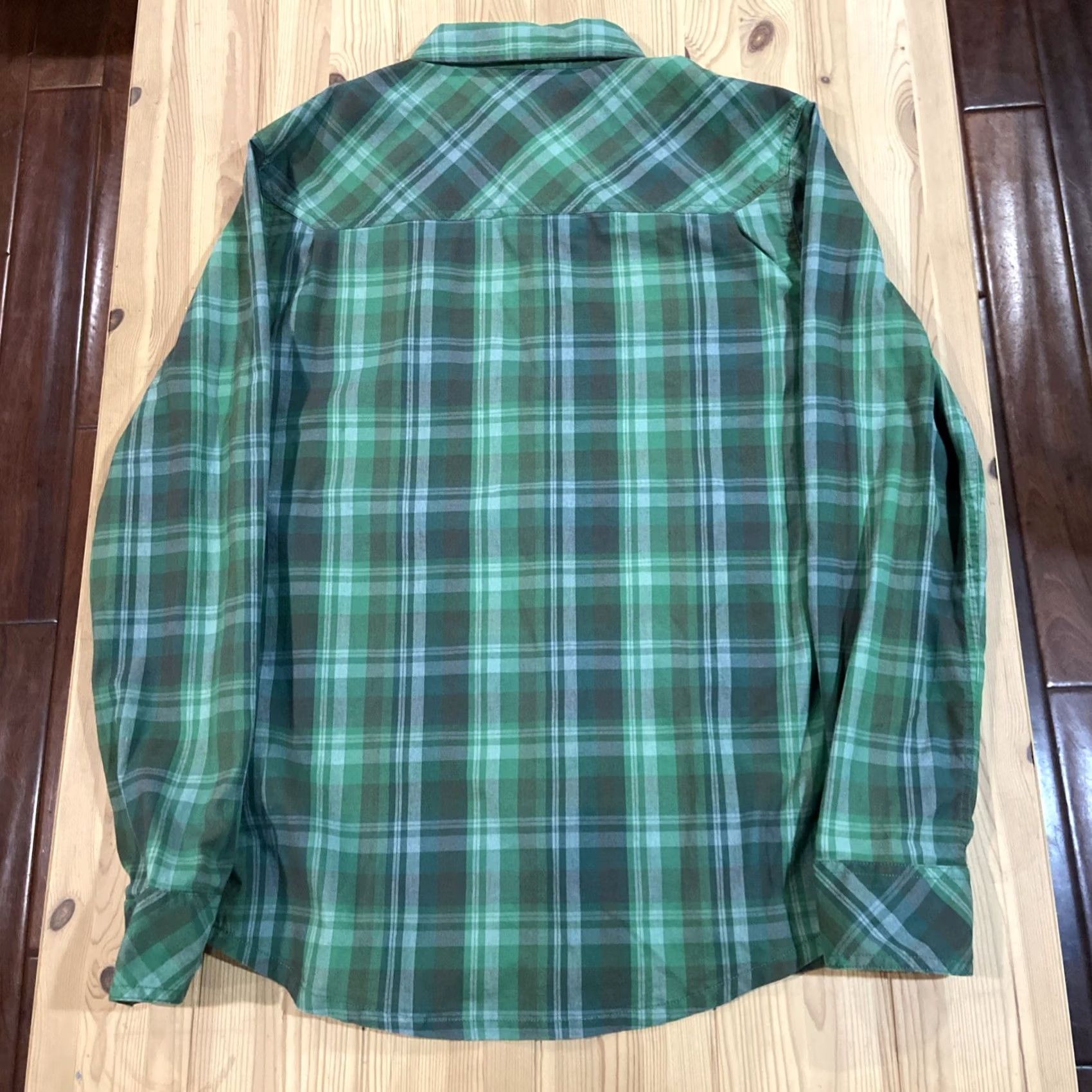 Vintage Stio Long Sleeve Cotton Button-Down Shirt Regular M Green Plaid Size US M / EU 48-50 / 2 - 5 Thumbnail