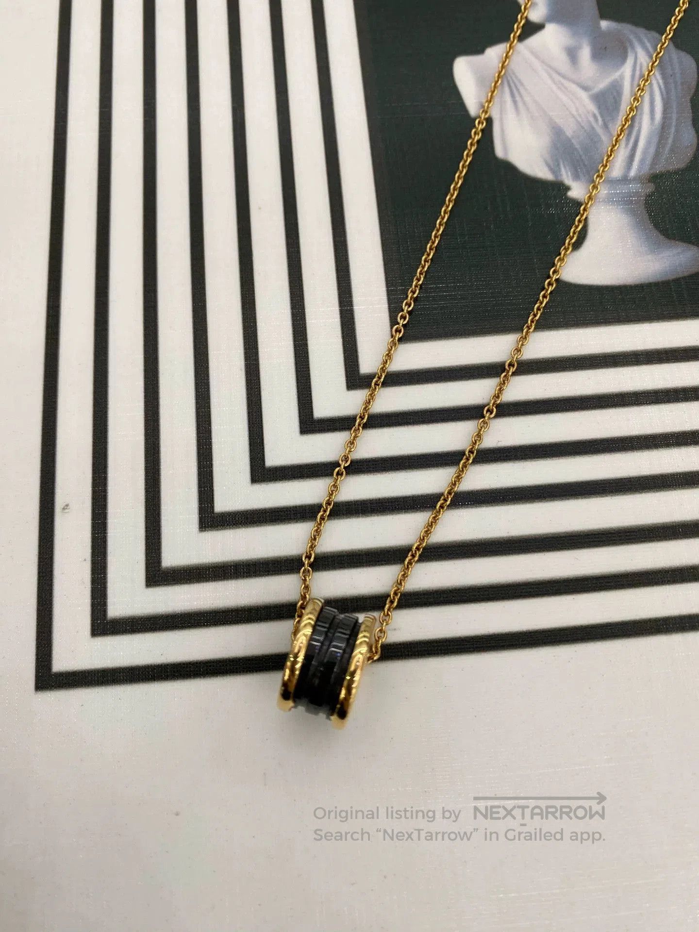 Bvlgari Bulgari Black Ceramic Rose Gold 18k Spring. Size ONE SIZE - 3 Thumbnail