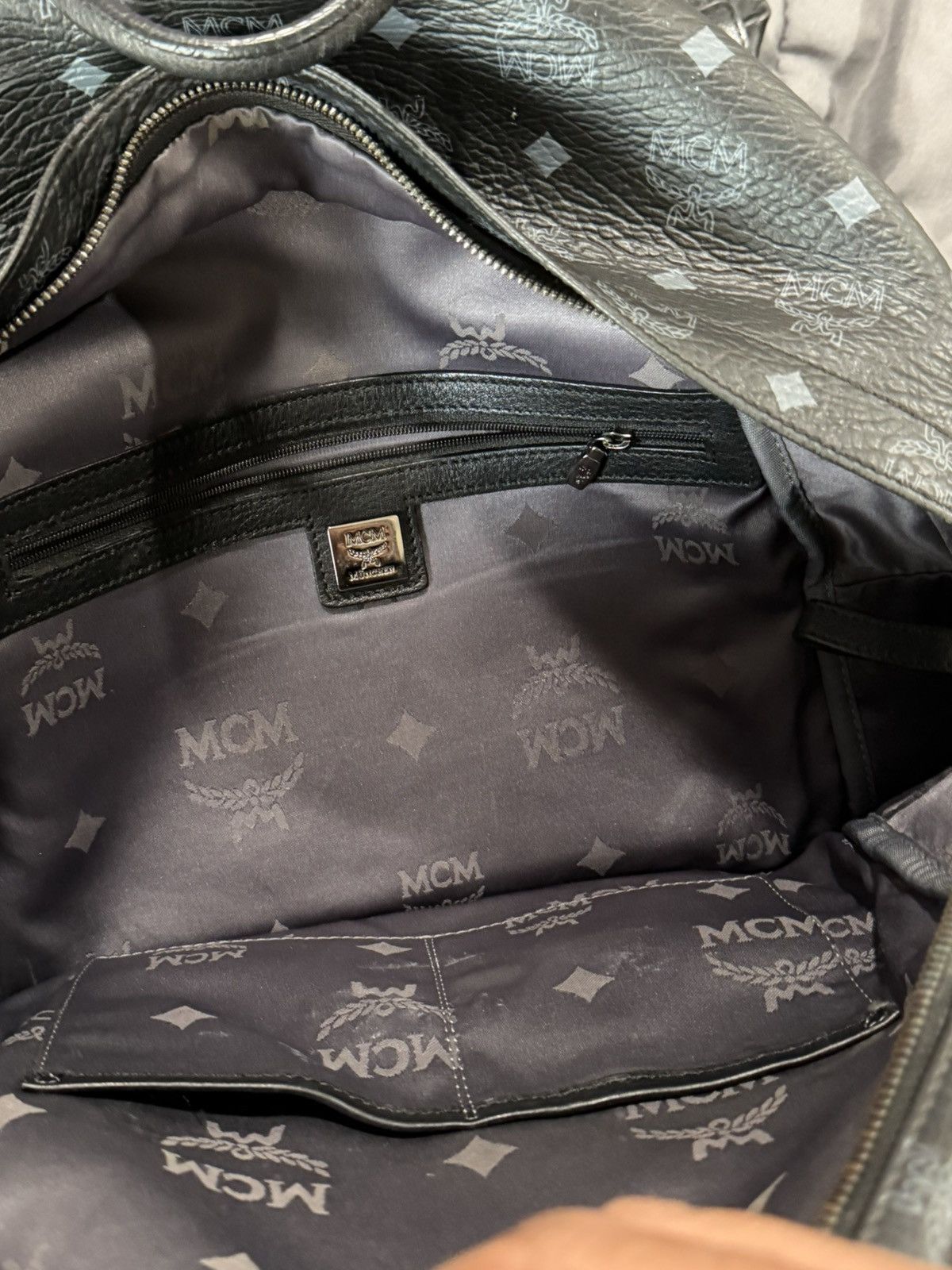 MCM MCM Stark Studs Visetos Backpack Black Size ONE SIZE - 2 Thumbnail