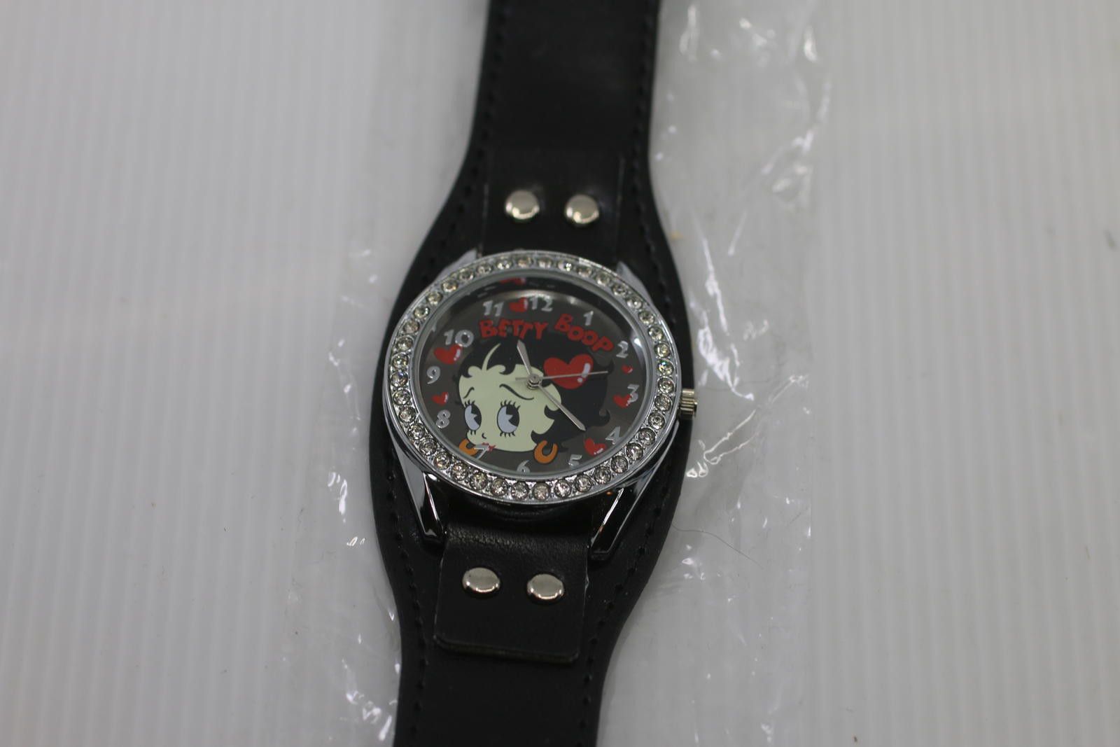 Other King betty boop w/ diamond color style Stones watch black Size ONE SIZE - 7 Thumbnail