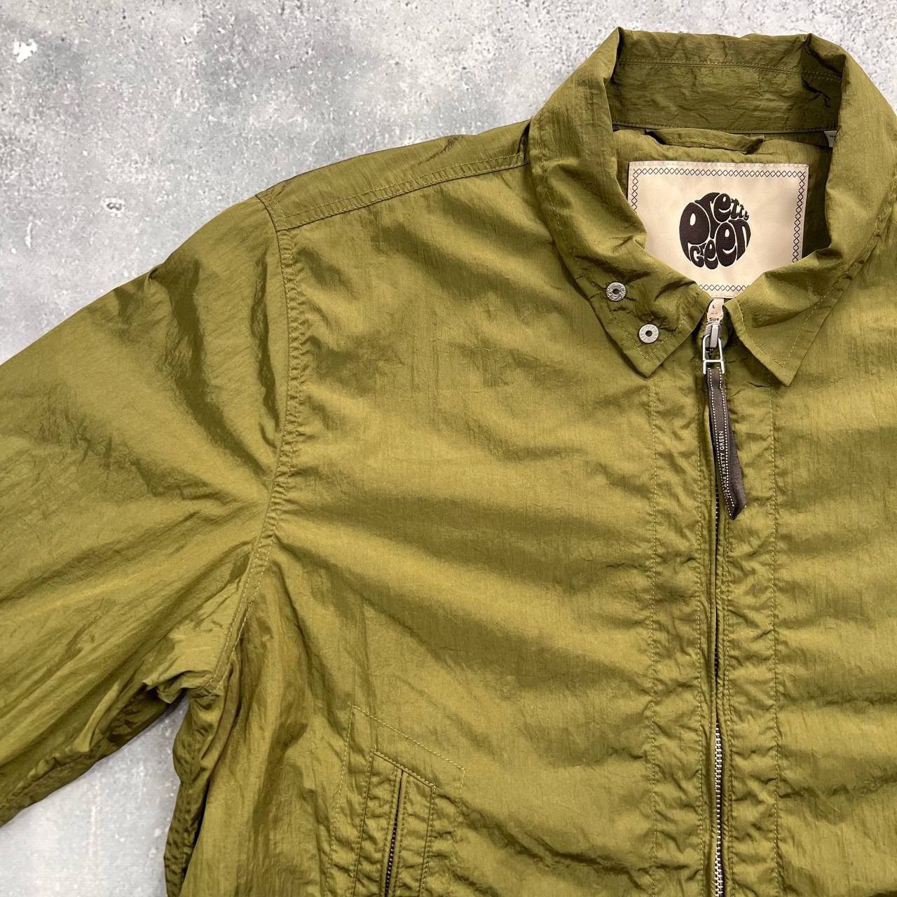 Pretty Green Pretty Green Crinkle Nylon Light Jacket Green Size L Size US L / EU 52-54 / 3 - 3 Thumbnail