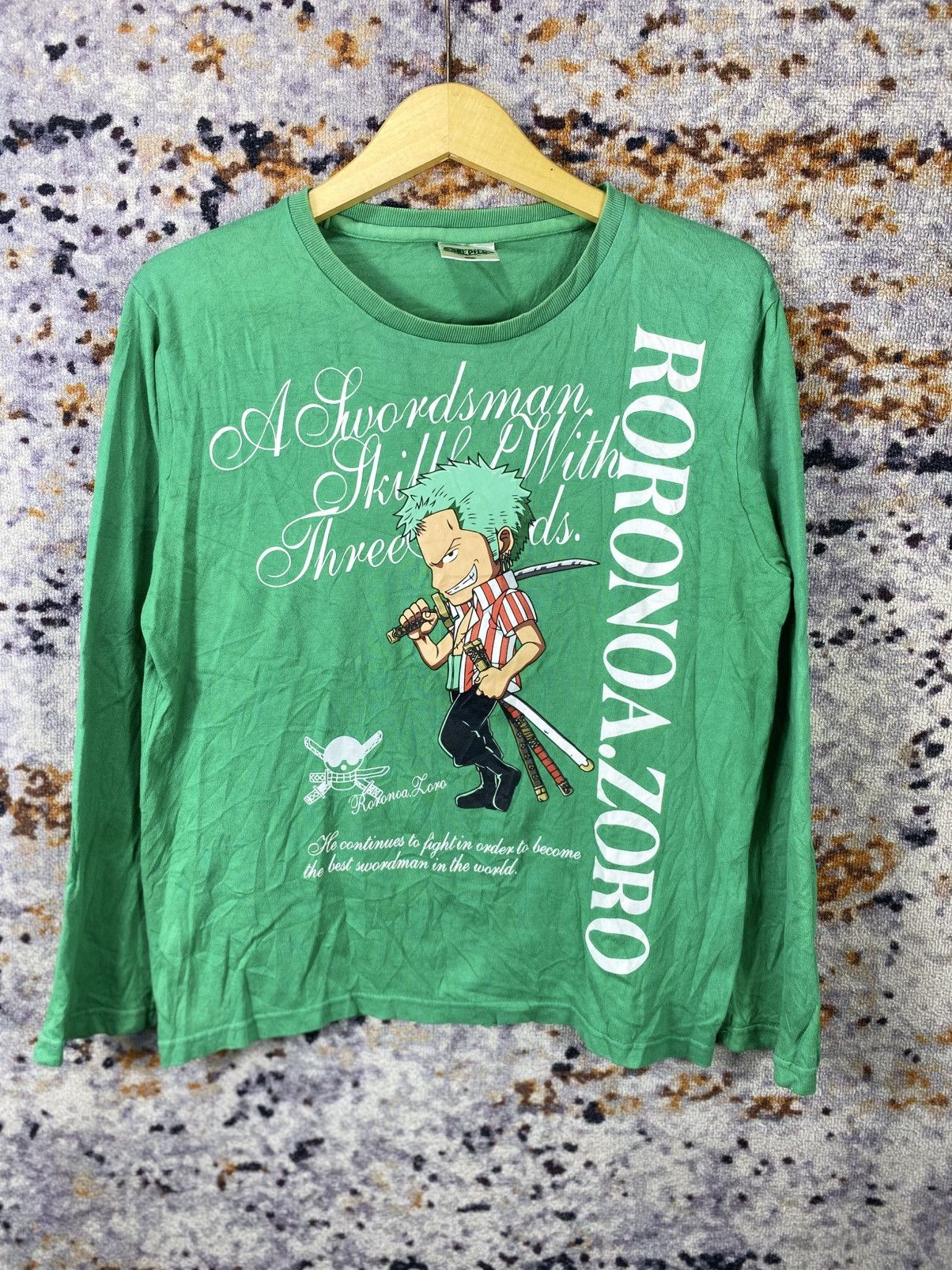 One Piece × Vintage RARE ONE PIACE RORONOA.ZORO FADED TEE LONG SLEEVE Size US M / EU 48-50 / 2 - 1 Thumbnail