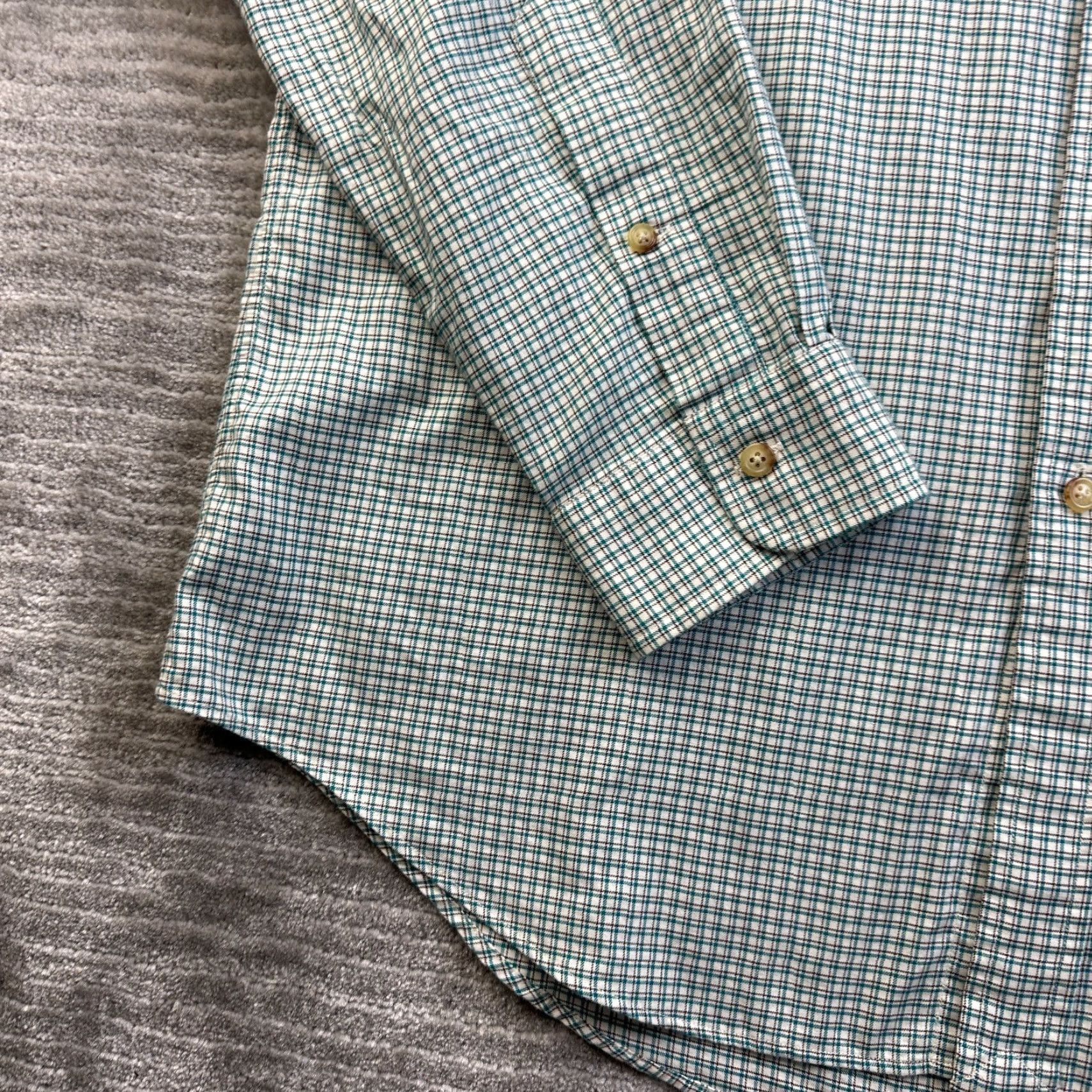 Ralph Lauren Ralph Lauren Shirt Mens Large Green Plaid Button-Up Polo Pony Logo Embroidered Button-Down Collar Size US L / EU 52-54 / 3 - 6 Thumbnail