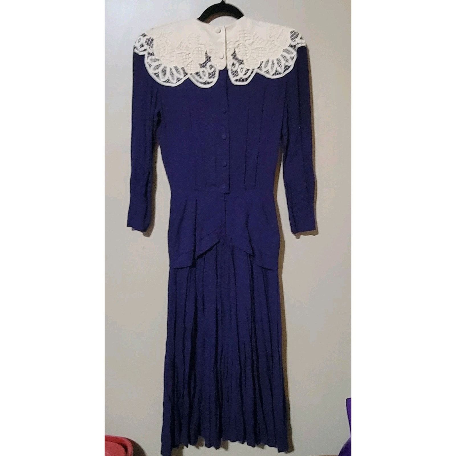 & Other Stories Vintage 80s Retro Marie St. Claire Victorian Style Maxi Sz 6 Size M / US 6-8 / IT 42-44 - 7 Thumbnail
