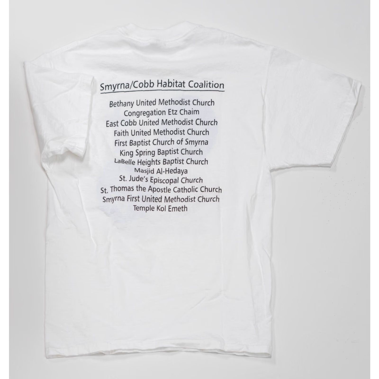 Fruit Of The Loom VINTAGE Fruit of the Loom Church T-Shirt White Size L Crew Neck Short Sleeve 1990s 80s USA Men Logo Print Cotton 21x28 Size US L / EU 52-54 / 3 - 2 Thumbnail