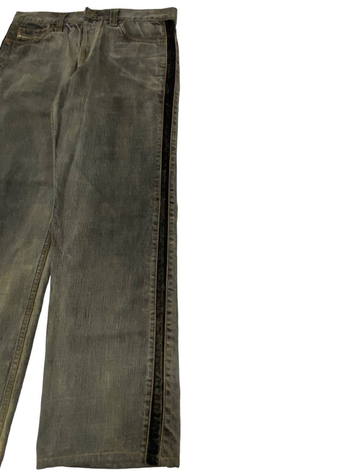 Le Grande Bleu (L.G.B.) Diesel Jeans Industry Baggy Liner Corduroy Side Faded Size US 33 - 5 Thumbnail
