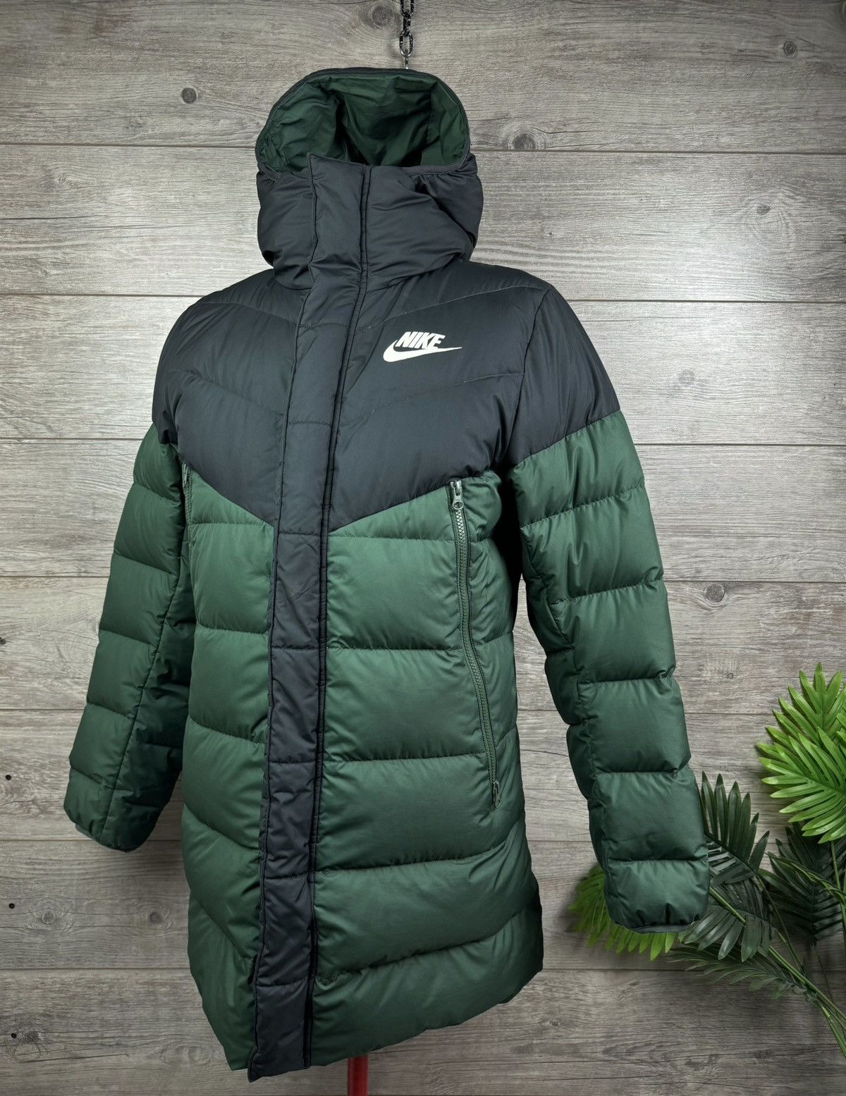 Nike Puffer Jacket Green And Black Nike Men Black Neon Green AS EM