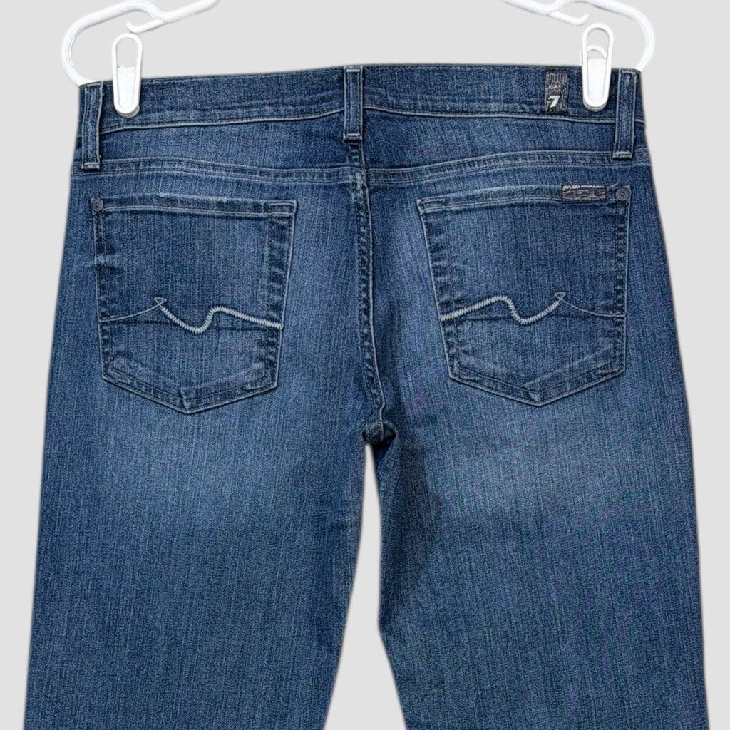 7 For All Mankind 7 For All Mankind Jeans Womens 30x34 Blue Denim Low Rise Doj Size 30" / US 8 / IT 44 - 6 Thumbnail