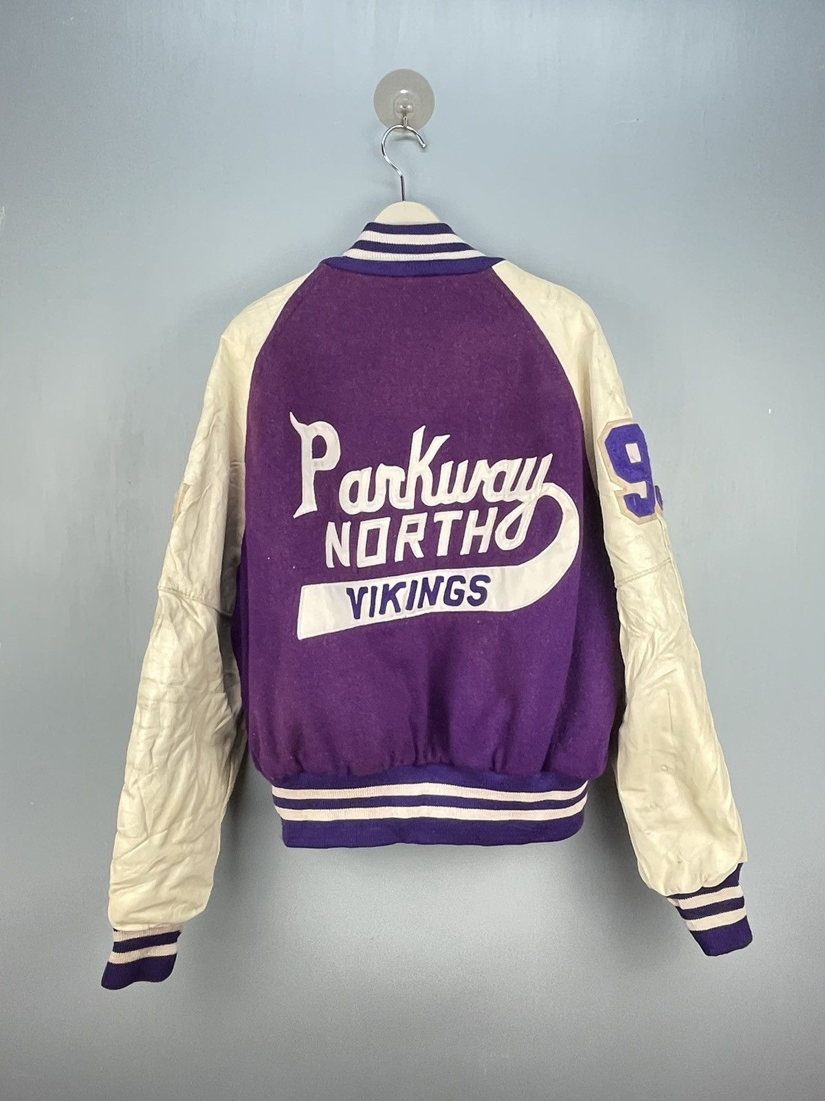 Vintage Vintage Parkway North Vikings Varsity jacket Size US XL / EU 56 / 4 - 2 Thumbnail