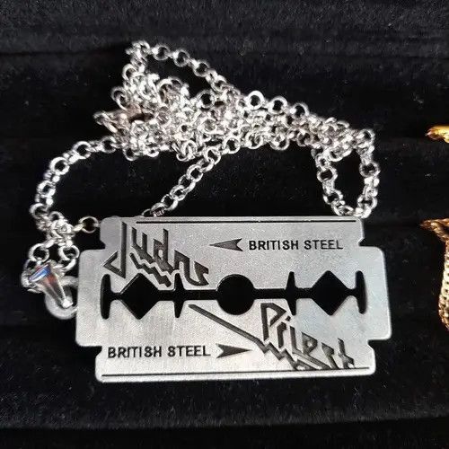 Other Judas Priest Blade Razor Shape Pendant Necklace Size ONE SIZE - 3 Thumbnail