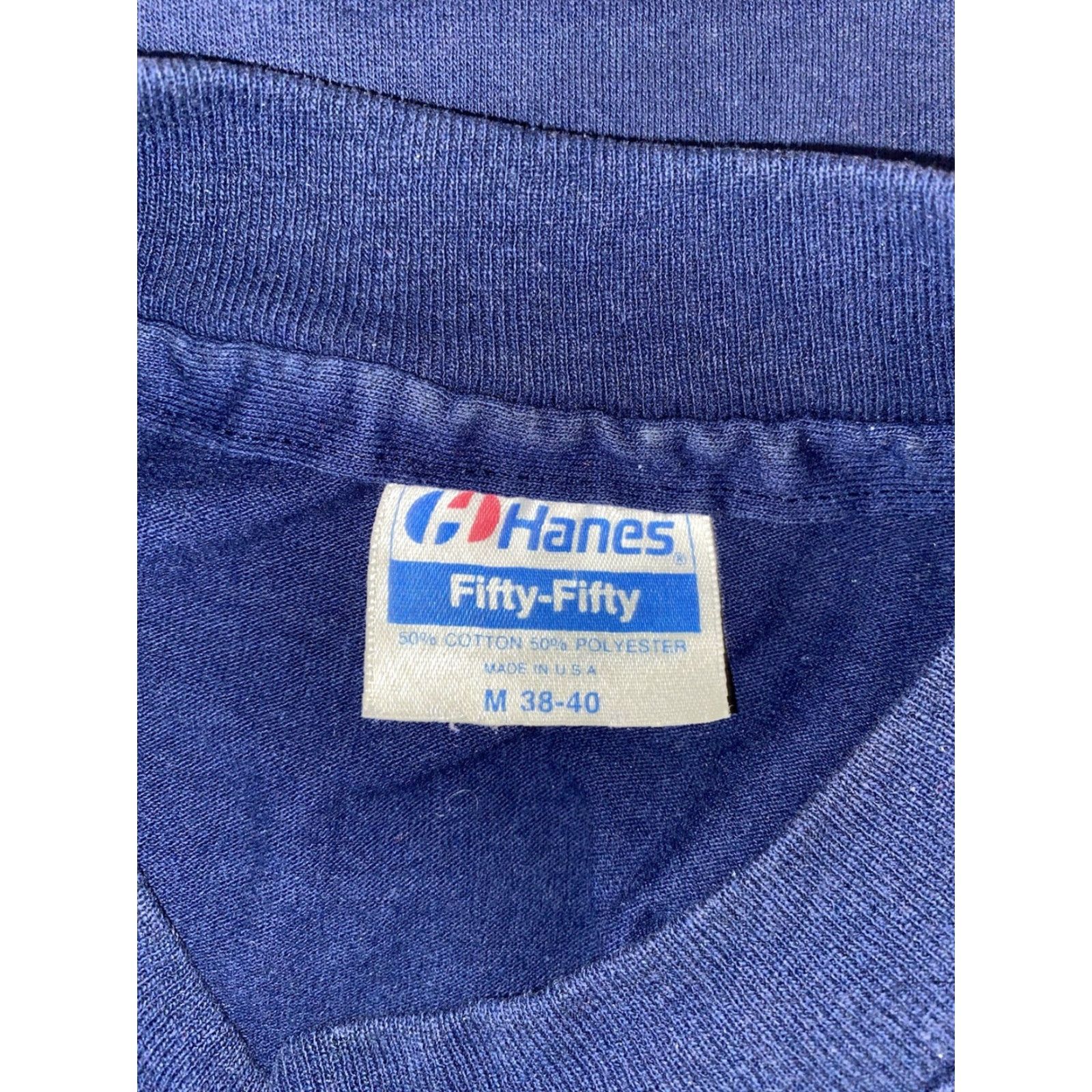 Hanes VINTAGE Hanes Fifty-Fifty Womens Nancy Originals Graphic T Shirt M Blue Sz M Womens Size M / US 6-8 / IT 42-44 - 4 Thumbnail