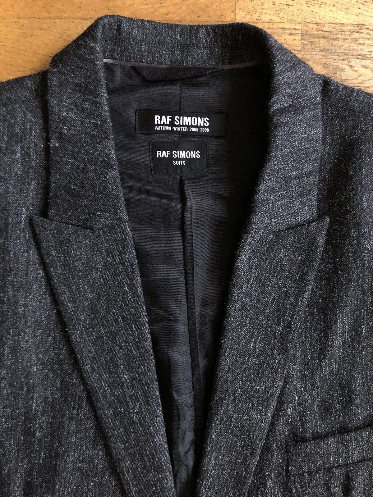 Raf Simons Raf Simons AW 2008 Metallic Tweed Suit 40 Runway Archive Size 40R - 2 Thumbnail