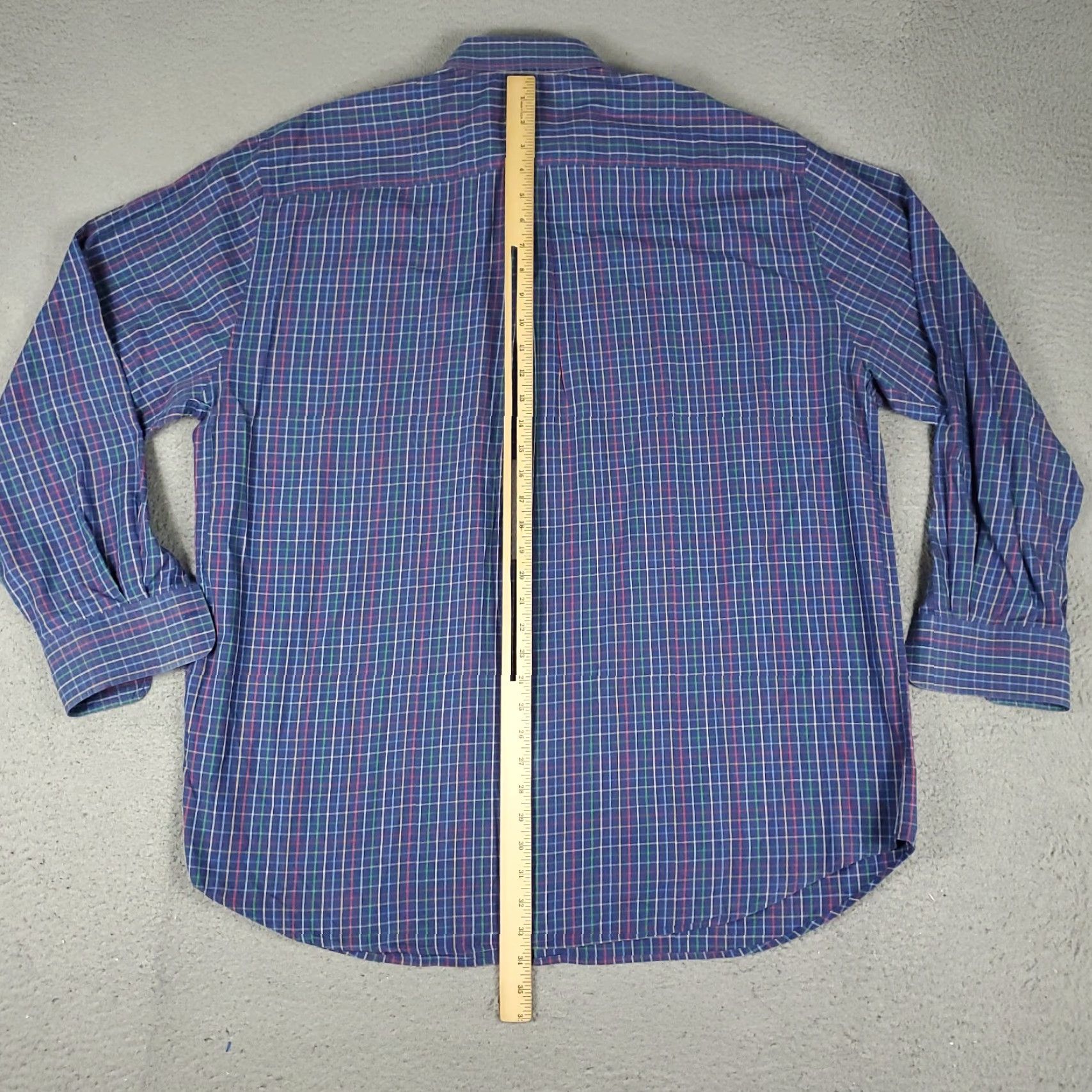 Peter Millar Peter Millar Shirt Mens 2XL Blue Plaid Button-Up Long Sleeve Casual Business Formal Party/Cocktail Travel Wedding Workwear Size US XXL / EU 58 / 5 - 3 Thumbnail