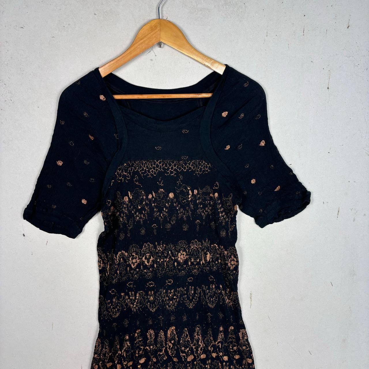 Tsumori Chisato Tsumori Chisato Archive Bronze Print Textured Midi Dress 2 Size M / US 6-8 / IT 42-44 - 4 Thumbnail