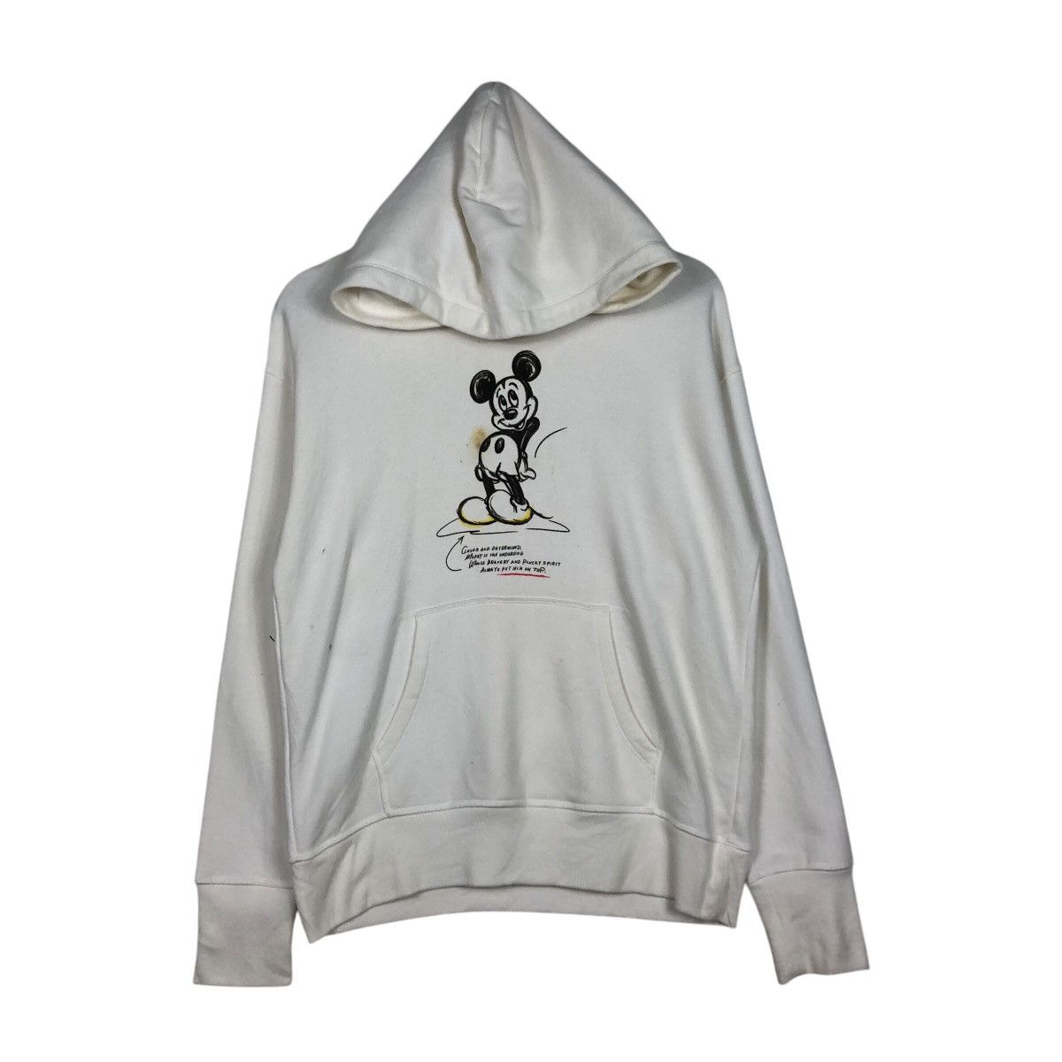 Japanese Brand × Uniqlo 📌Vintage Pull Over Hoodie Sweatshirt Mickey Mouse Big Logo Size US M / EU 48-50 / 2 - 2 Thumbnail