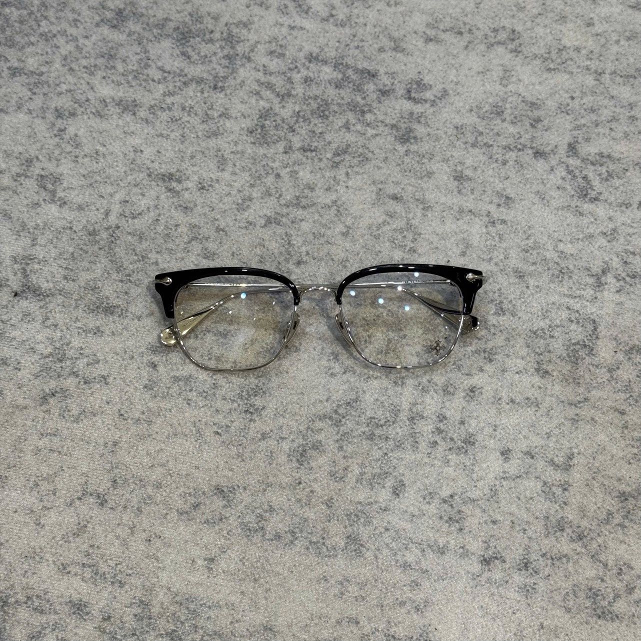 Chrome Hearts CHROME HEARTS SLUNTRADICTION (54) BLACK/SHINY SILVER Size ONE SIZE - 6 Thumbnail