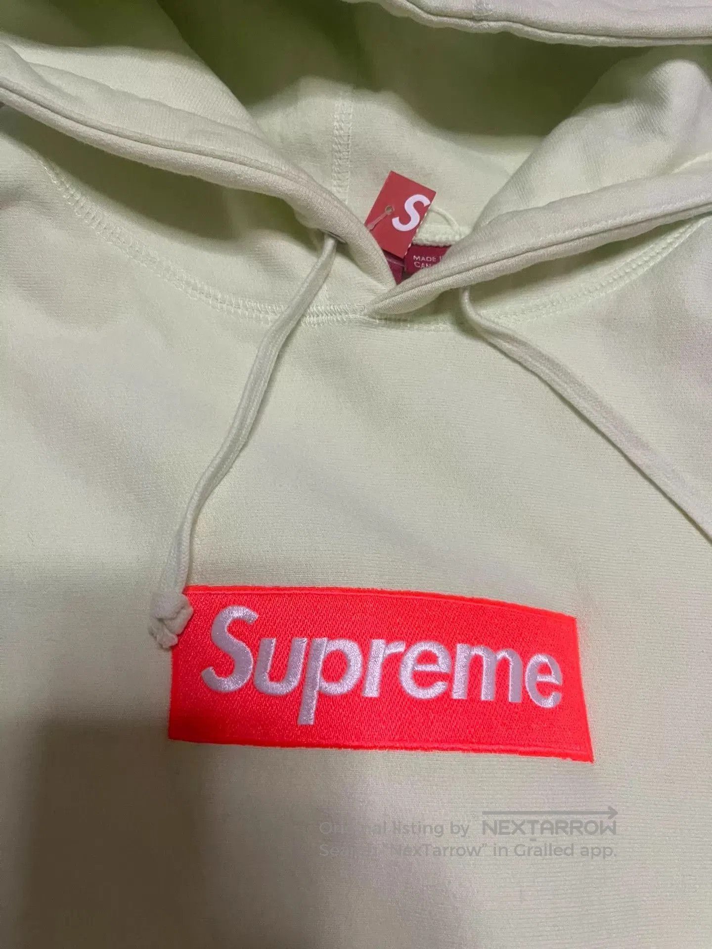 Supreme Green Hoodie with Front Pocket . Size US M / EU 48-50 / 2 - 3 Thumbnail