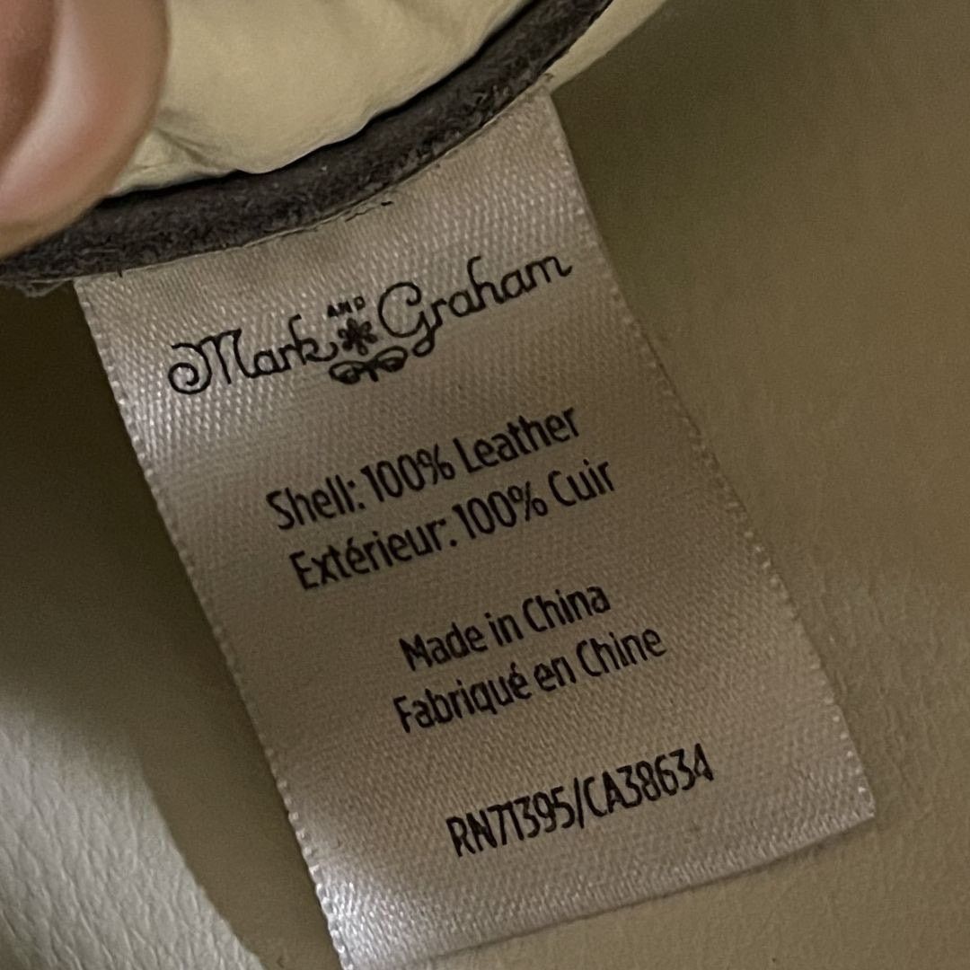 Other Mark and Graham Suede Gray Leather Large Tote Handbag Chic Size ONE SIZE - 6 Thumbnail