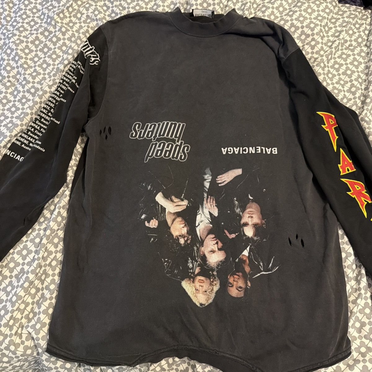 Balenciaga Balenciaga Speedhunters Upside Down Tee Long sleeve Size US L / EU 52-54 / 3 - 1 Thumbnail