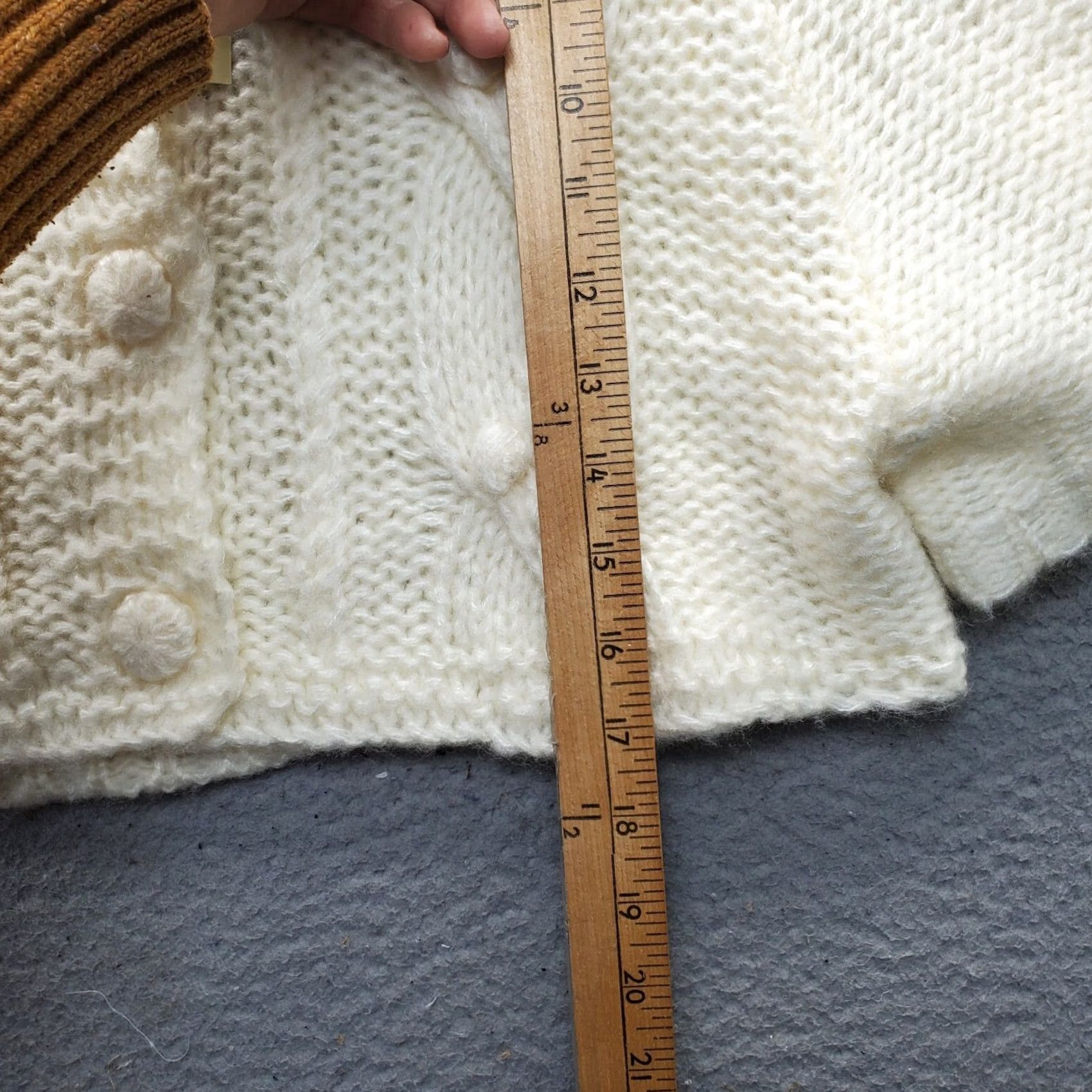 Changes Love Change Sweaters Womens S Tan Soft Knit Cropped Hooded Button Front Size S / US 4 / IT 40 - 5 Thumbnail