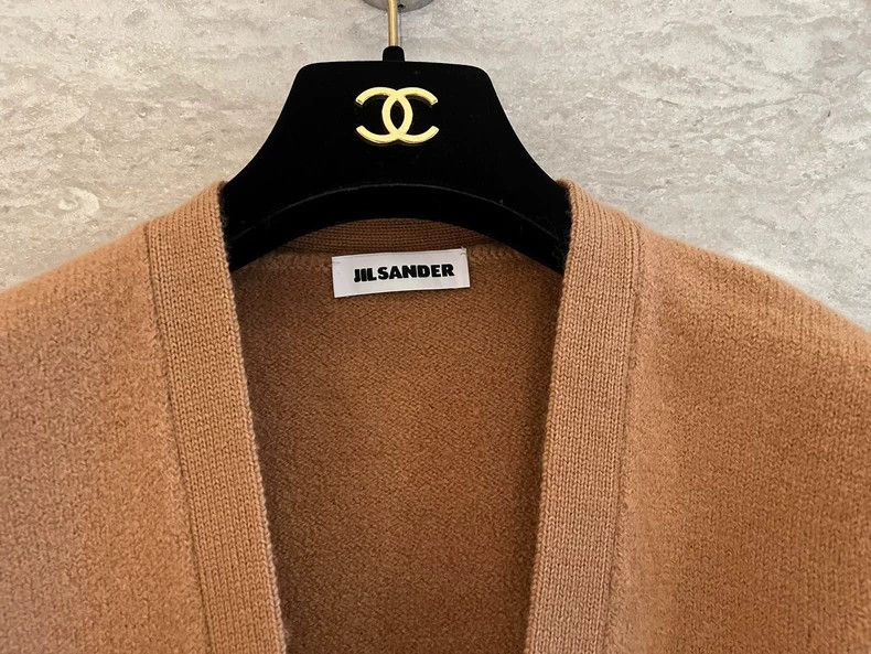 Jil Sander Jil Sander Camel-colored wool cardigan Size XXS / US 00 / IT 34 - 4 Thumbnail