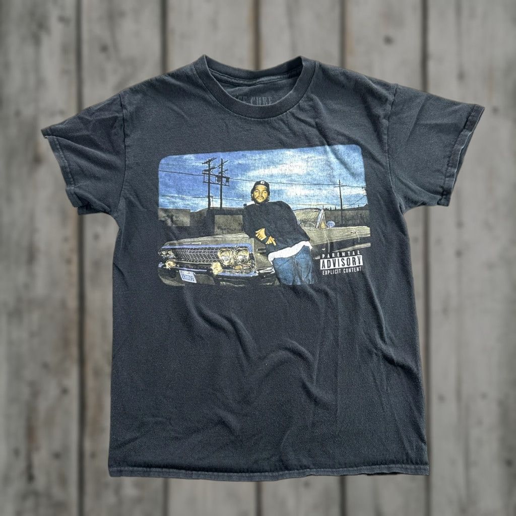 Vintage VINTAGE Ice Cube Shirt Hip Hop Graphic Tee Mens Small Black Crew Neck Parental Advisory 90s Concert Style Size US S / EU 44-46 / 1 - 1 Thumbnail