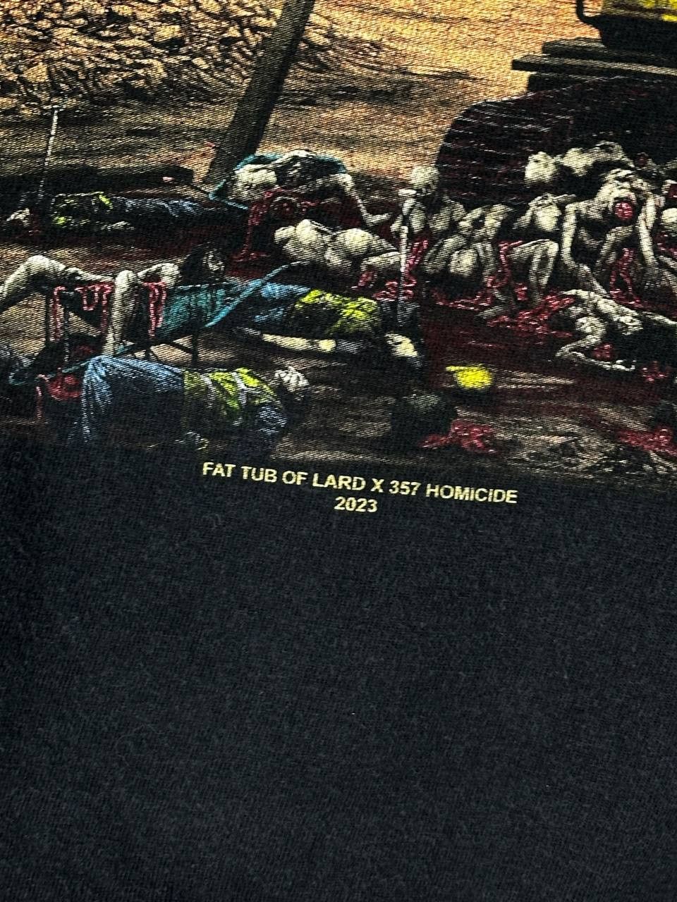 Band Tees Fat Tub Of Lard x 357 Homicide Hardcore Band T Shirt Size US M / EU 48-50 / 2 - 4 Thumbnail