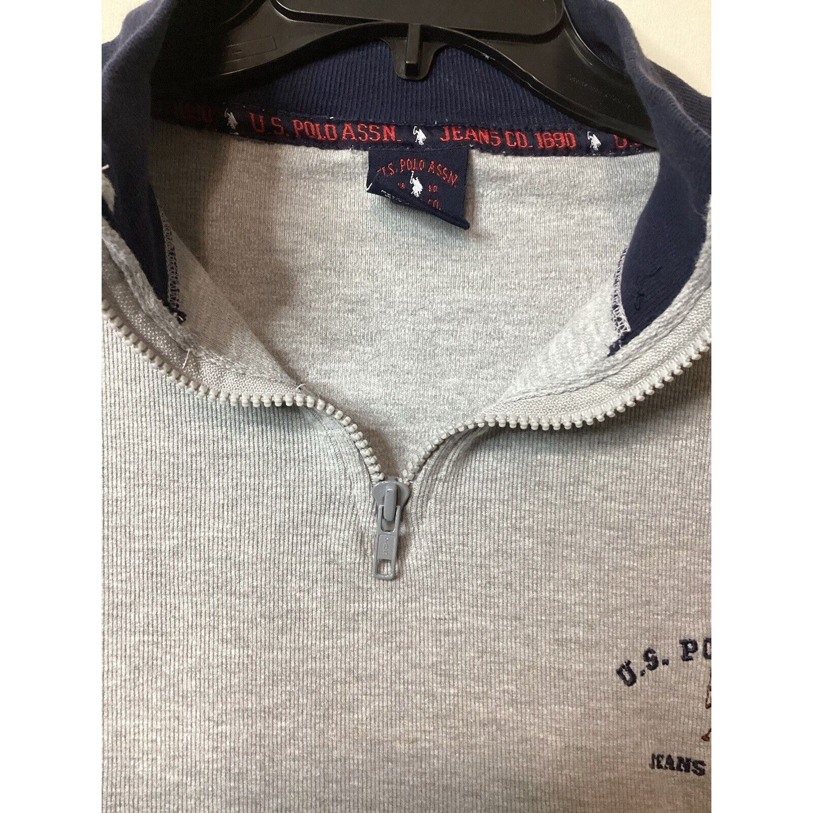 U.S. Polo Assn. VGT U.S. POLO ASSOC. Men’s Pullover 1/4 Zip Sweatshirt 2XL Size US XXL / EU 58 / 5 - 4 Thumbnail