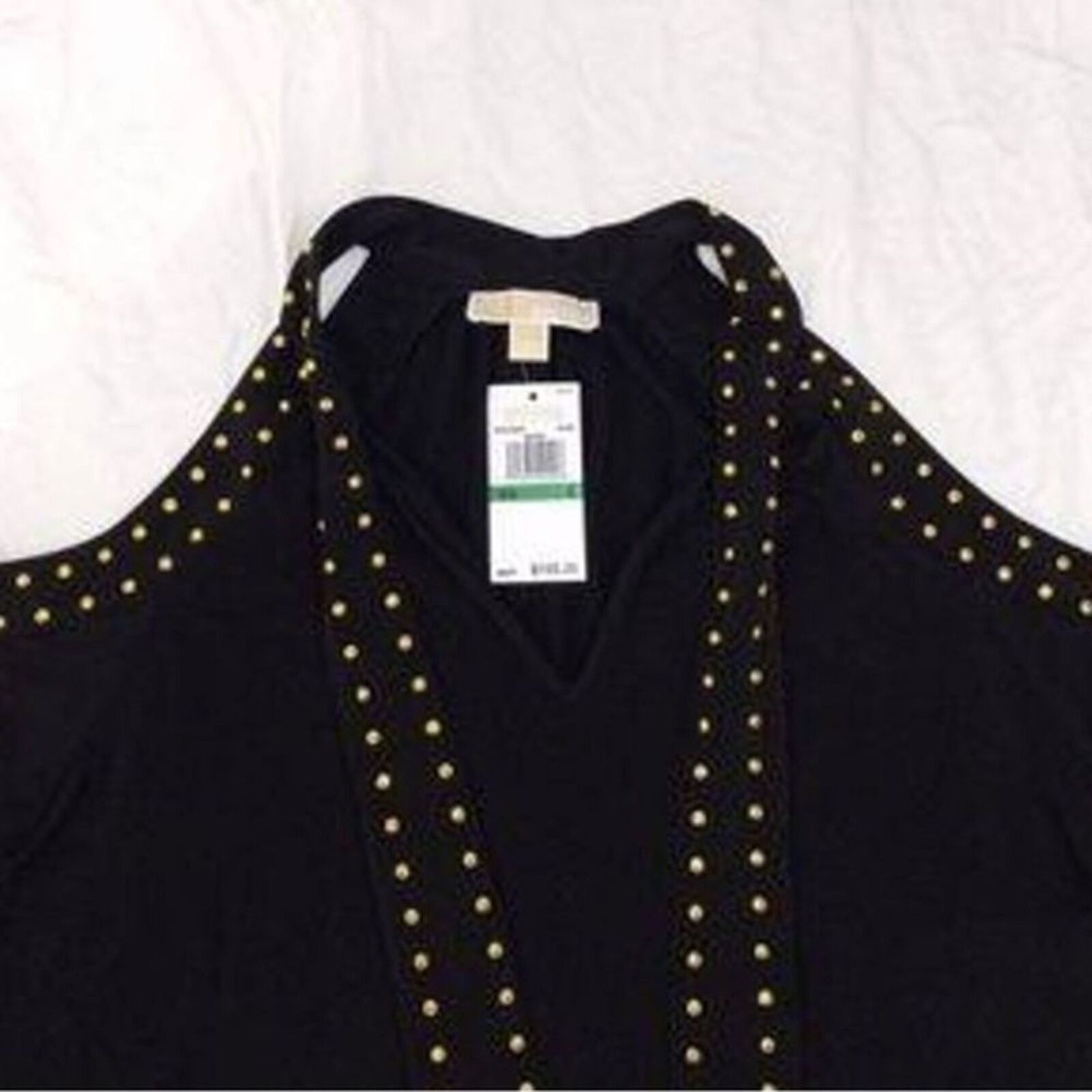 Michael Kors Michael Kors Cut out shoulders studded blouse size L NWT Size L / US 10 / IT 46 - 4 Thumbnail