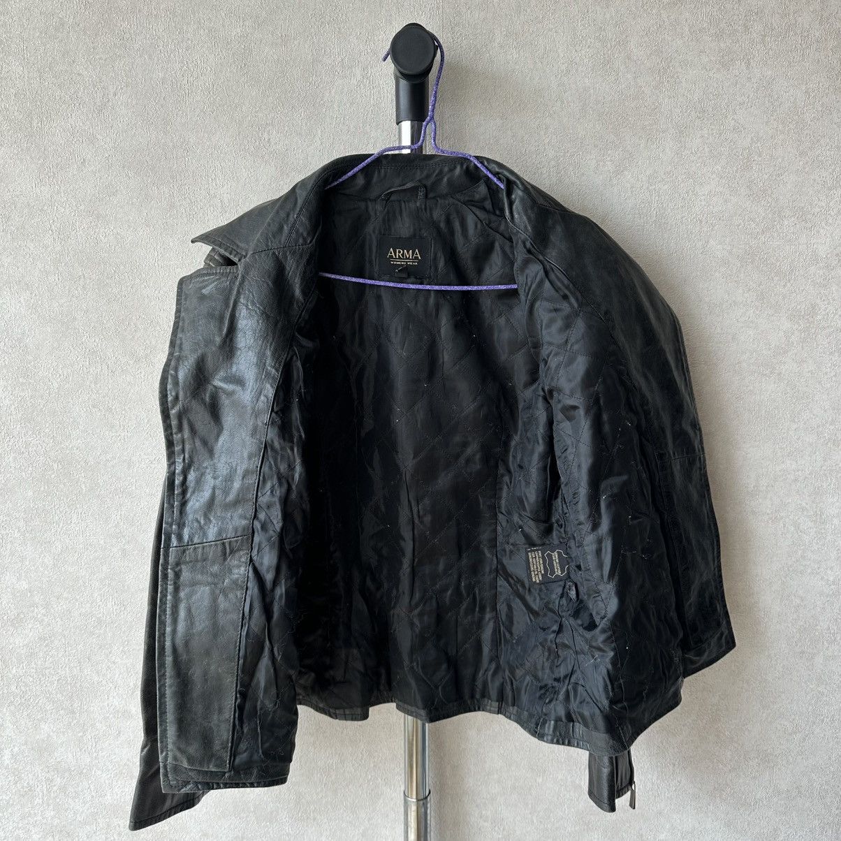 ARMA ARMA ifsixwasnine lgb style trashed biker leather jacket Size M / US 6-8 / IT 42-44 - 8 Thumbnail