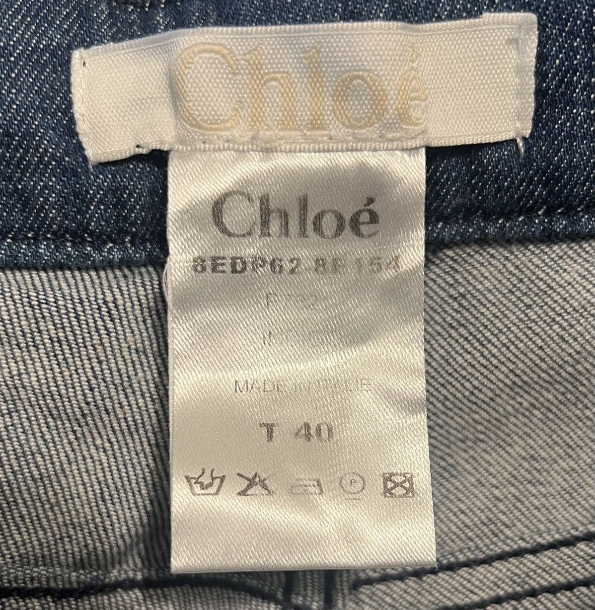 Chloe Authentic Chloe made in Italy blue jeans rare 40 Size 27" / US 4 / IT 40 - 3 Thumbnail