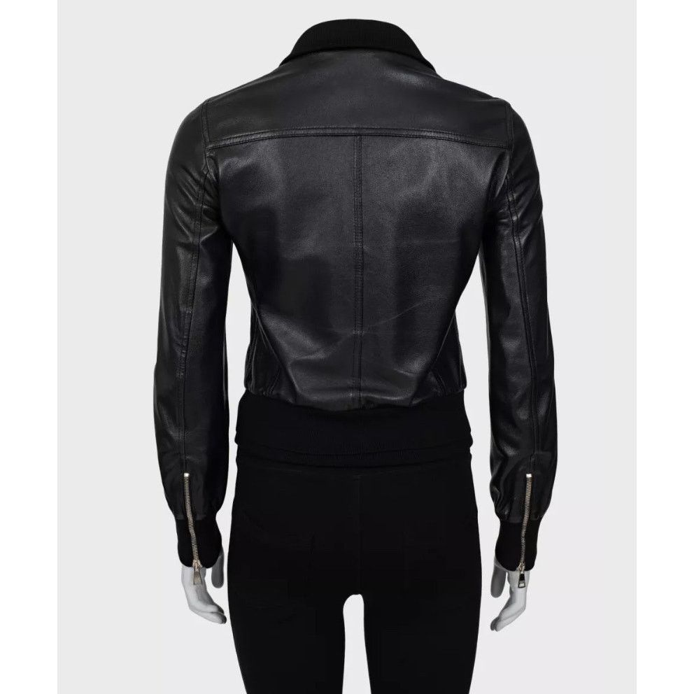 Dolce & Gabbana Dolce & Gabbana Black Leather Jacket - IT38 / XS Size XS / US 0-2 / IT 36-38 - 3 Thumbnail