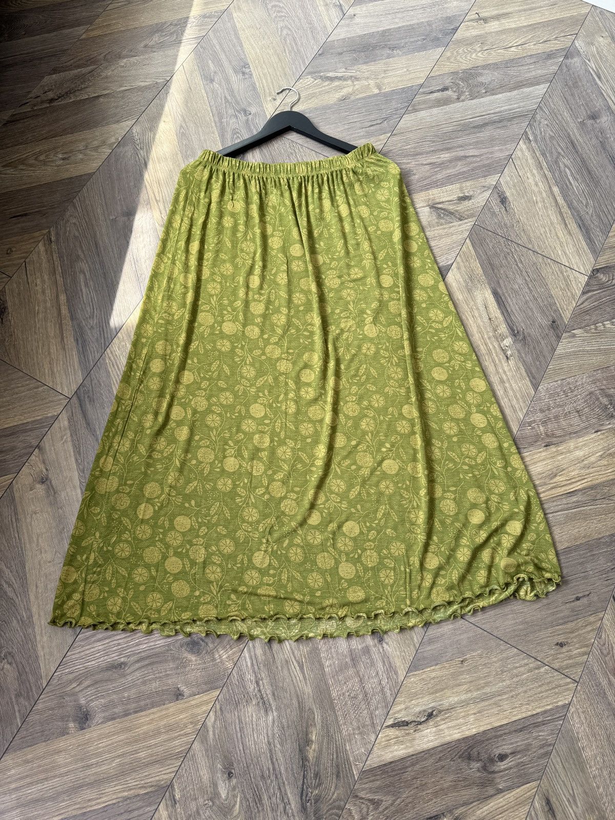 Gudrun Sjoden Vintage Gudrun Sjoden Green A-Line Midi Skirt Womens Size M / US 6-8 / IT 42-44 - 2 Thumbnail