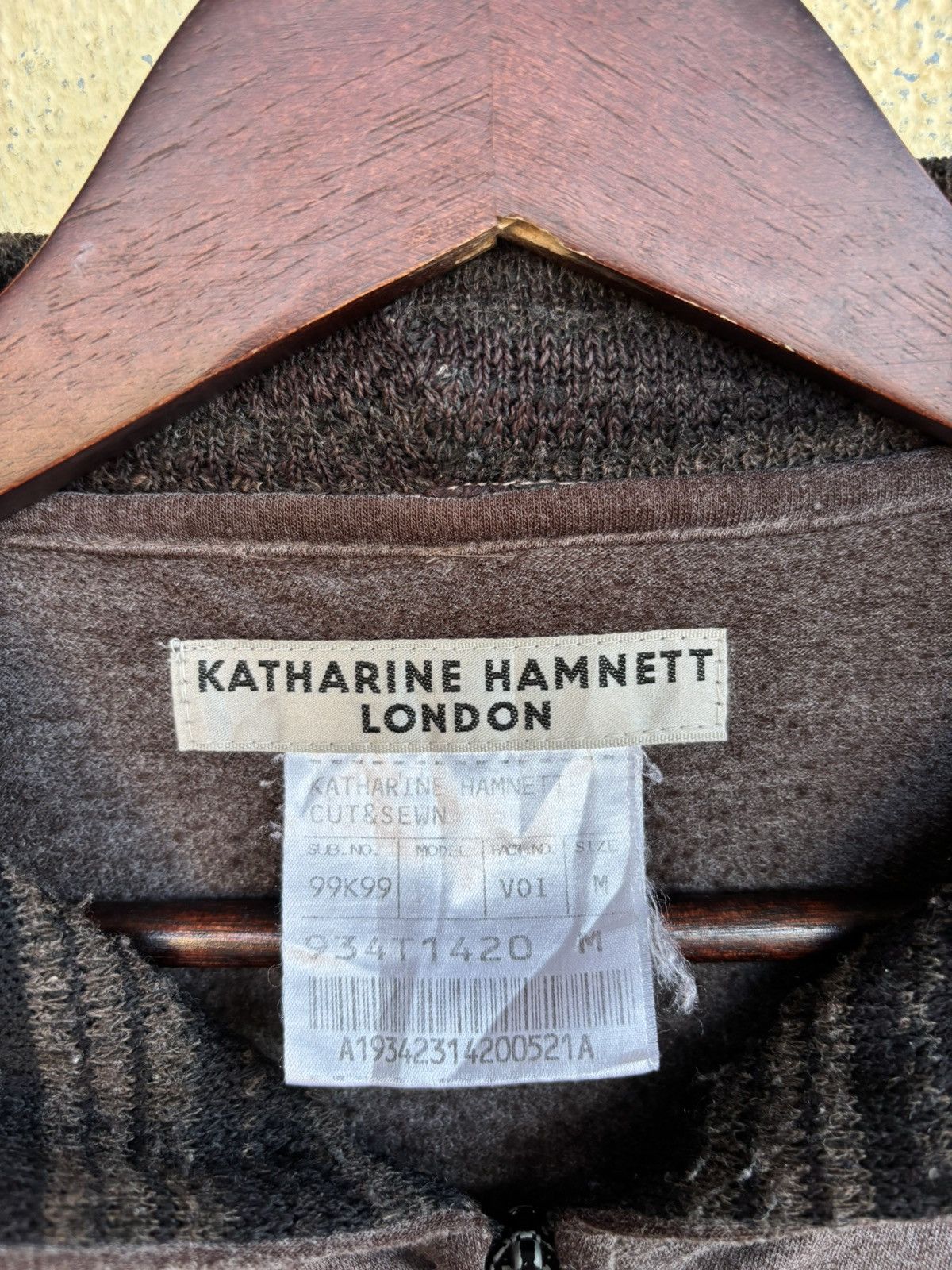 Katharine Hamnett London Zip Up Rayon Hoodie