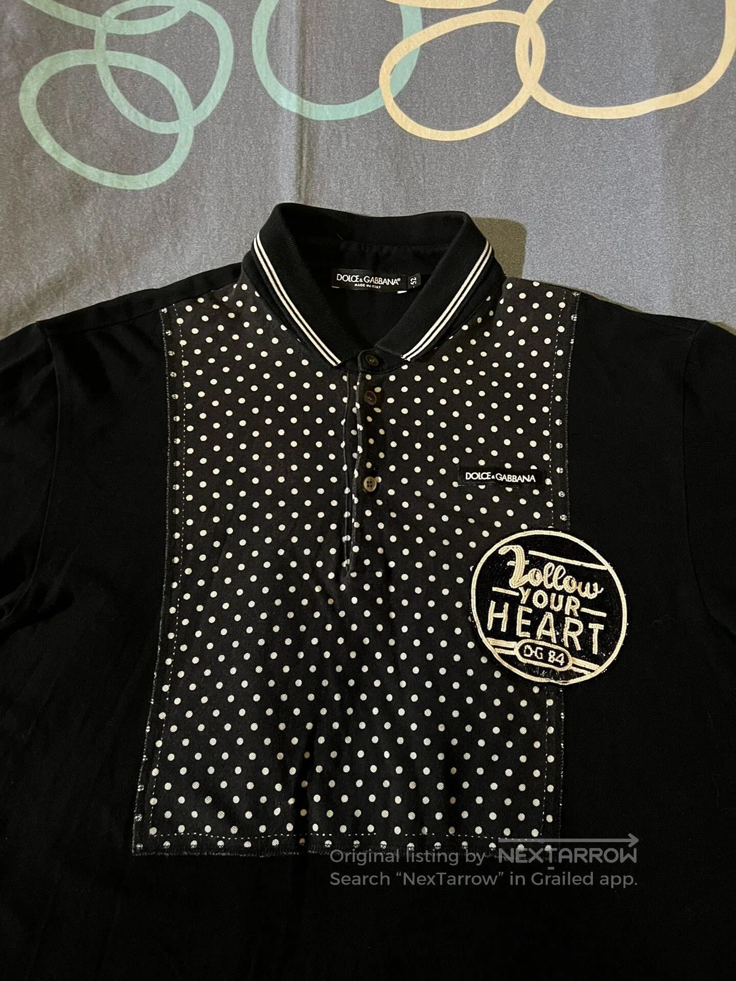 Dolce & Gabbana dolce&gabbana polka dot short sleeve polo shirt. Size US XXL / EU 58 / 5 - 2 Thumbnail