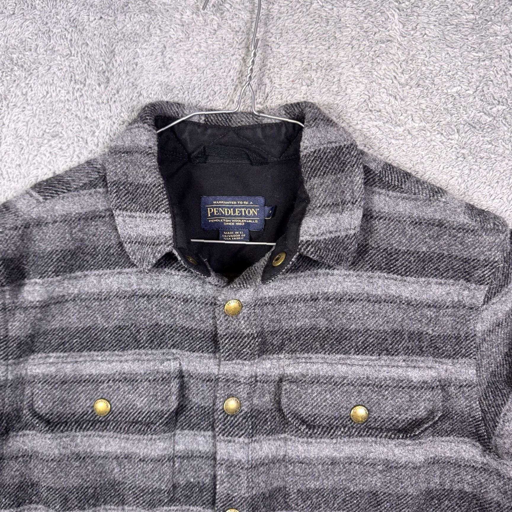 Pendleton Pendleton Jacket Mens M Shirt Shacket Oregon Tweed Virgin Lambswool Barn Chore Wool Flannel Plaid Casual Cowboy Size US M / EU 48-50 / 2 - 2 Thumbnail