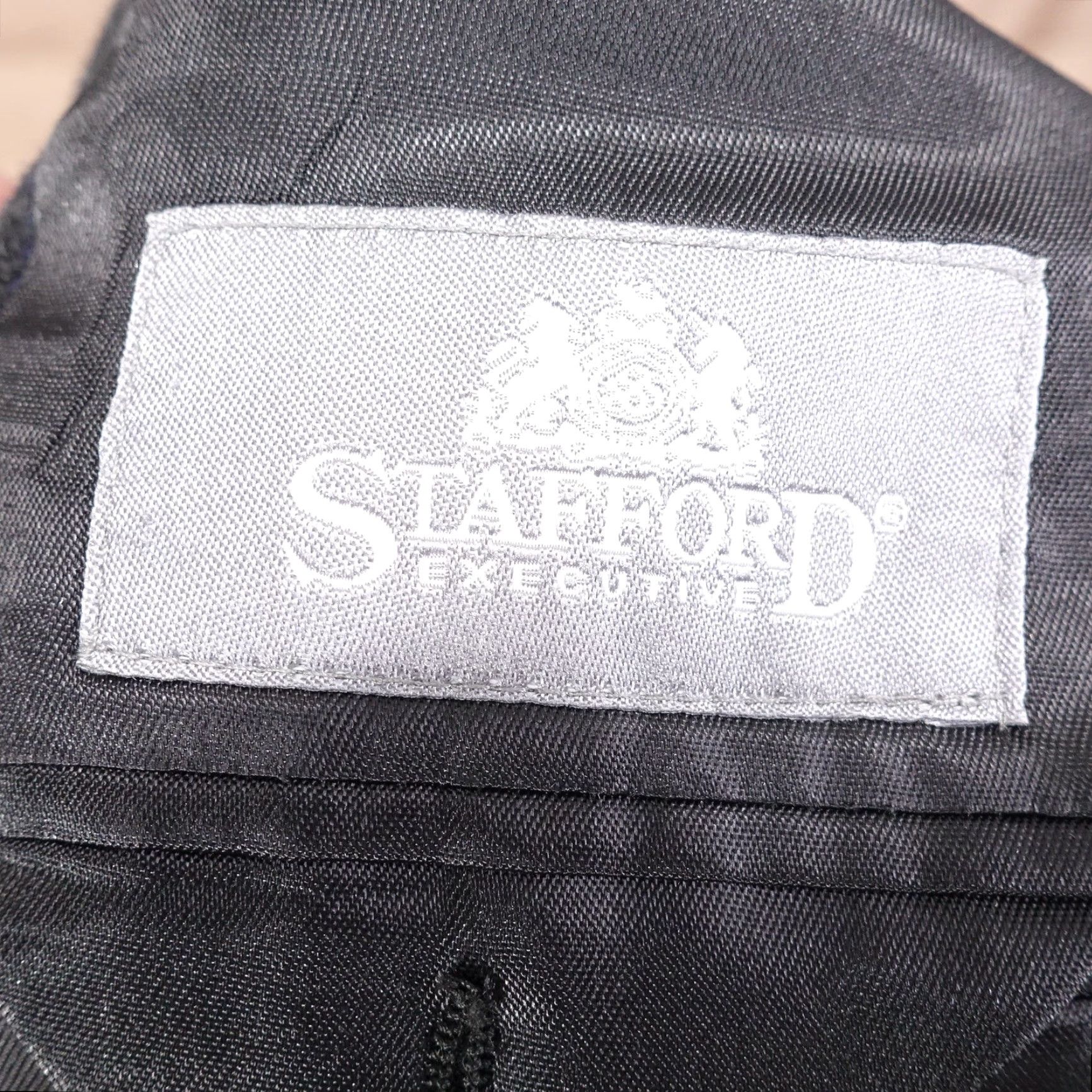 Stafford VINTAGE Stafford Men's Blazer 46R Wool Cashmere Classic Suit Jacket Gray Formal Business Size 46R - 6 Thumbnail
